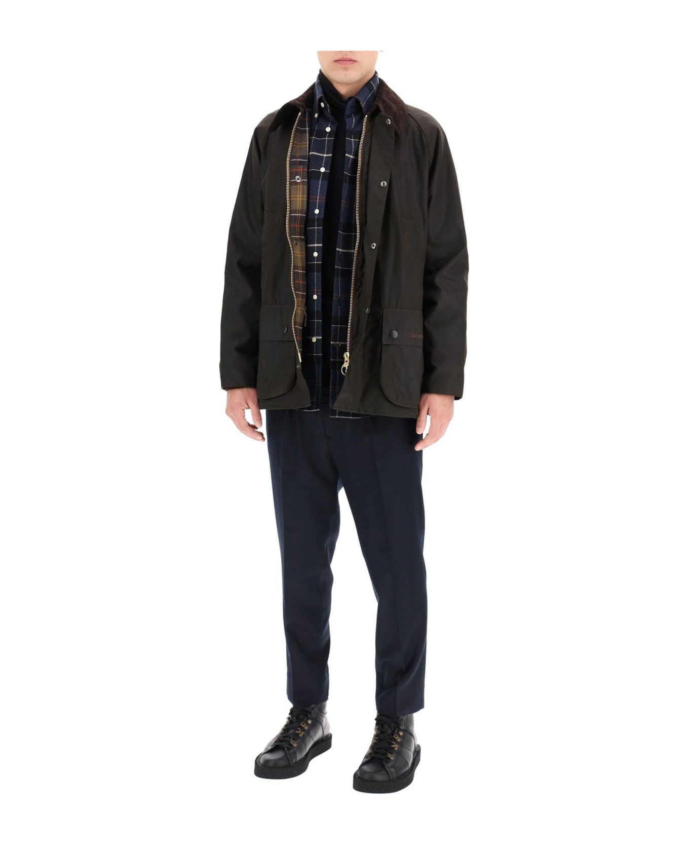 Barbour Classic Bedal Jacket In Waxed Cotton - Olive