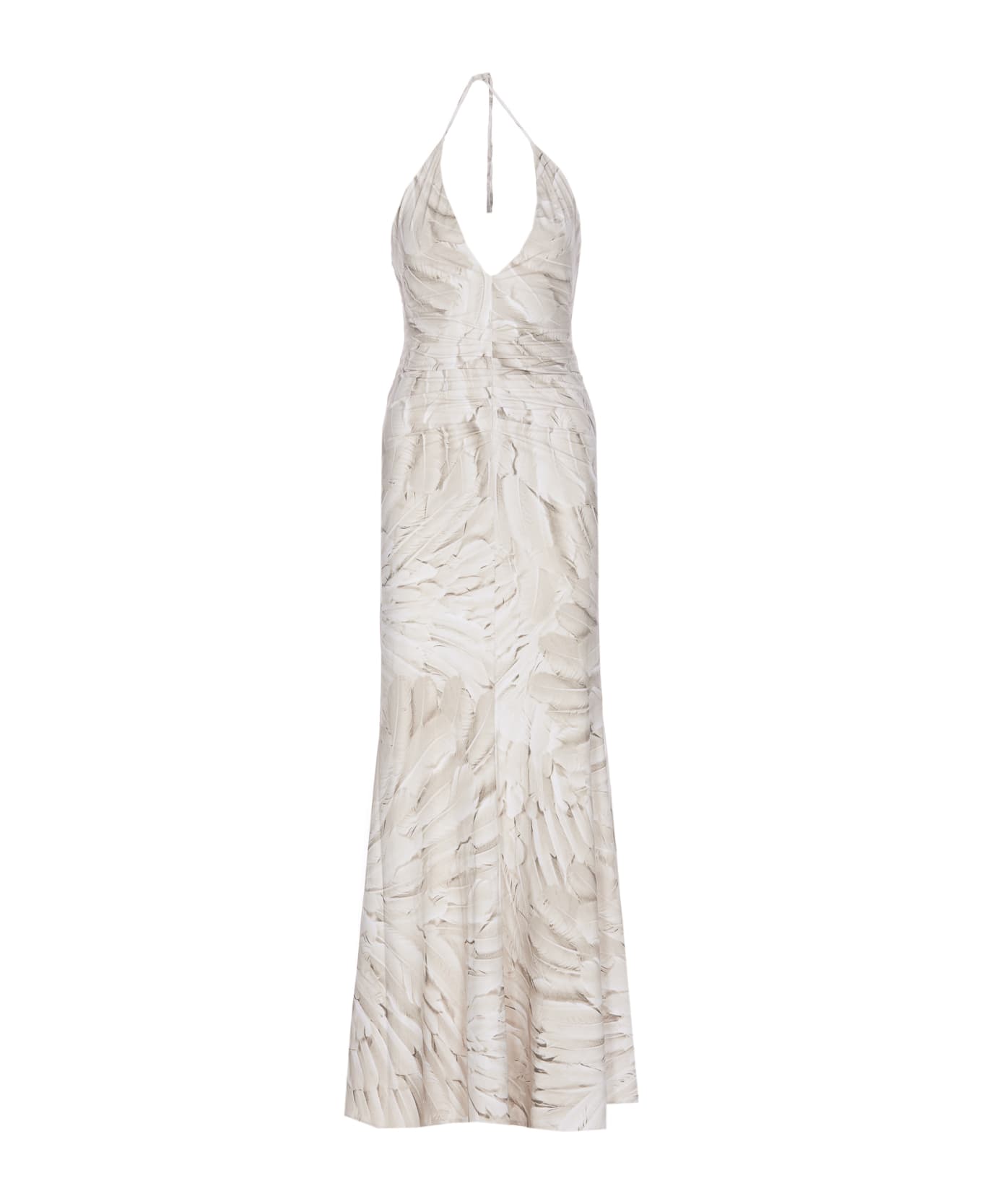 Roberto Cavalli Ice Feathers Dress - Grey ワンピース＆ドレス