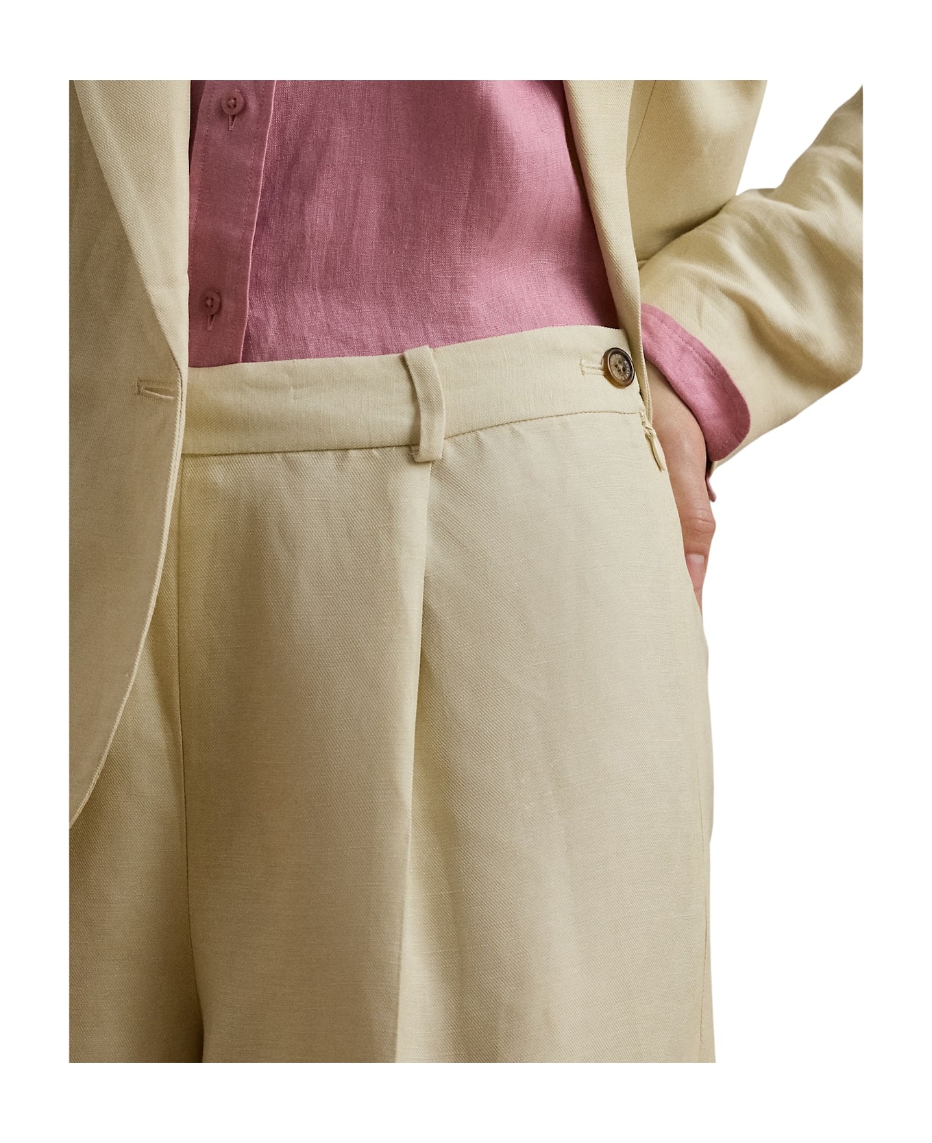 Ralph Lauren Yaitlee Ankle Pleated - Ivory Beige