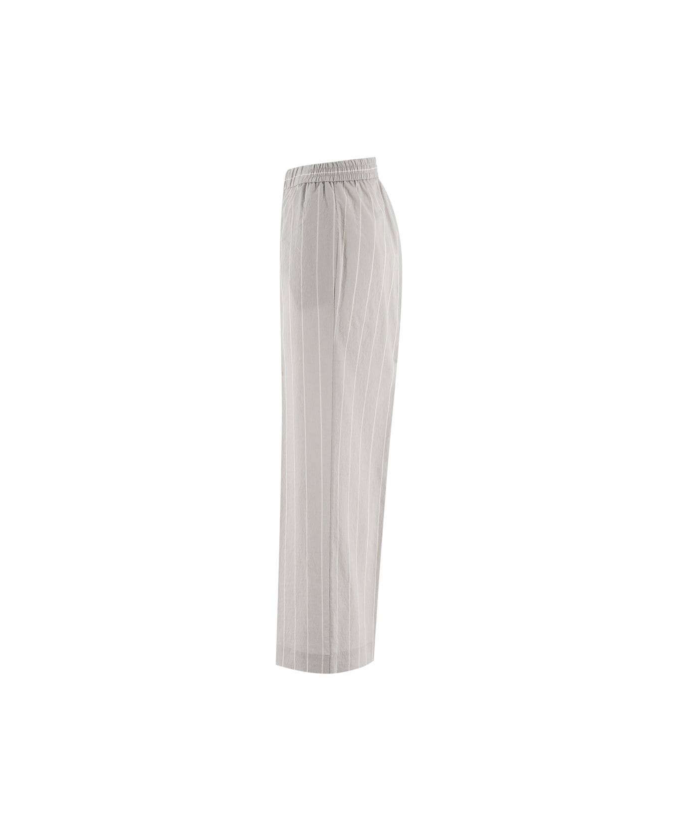 Le Tricot Perugia Trousers - GREY_WHITE