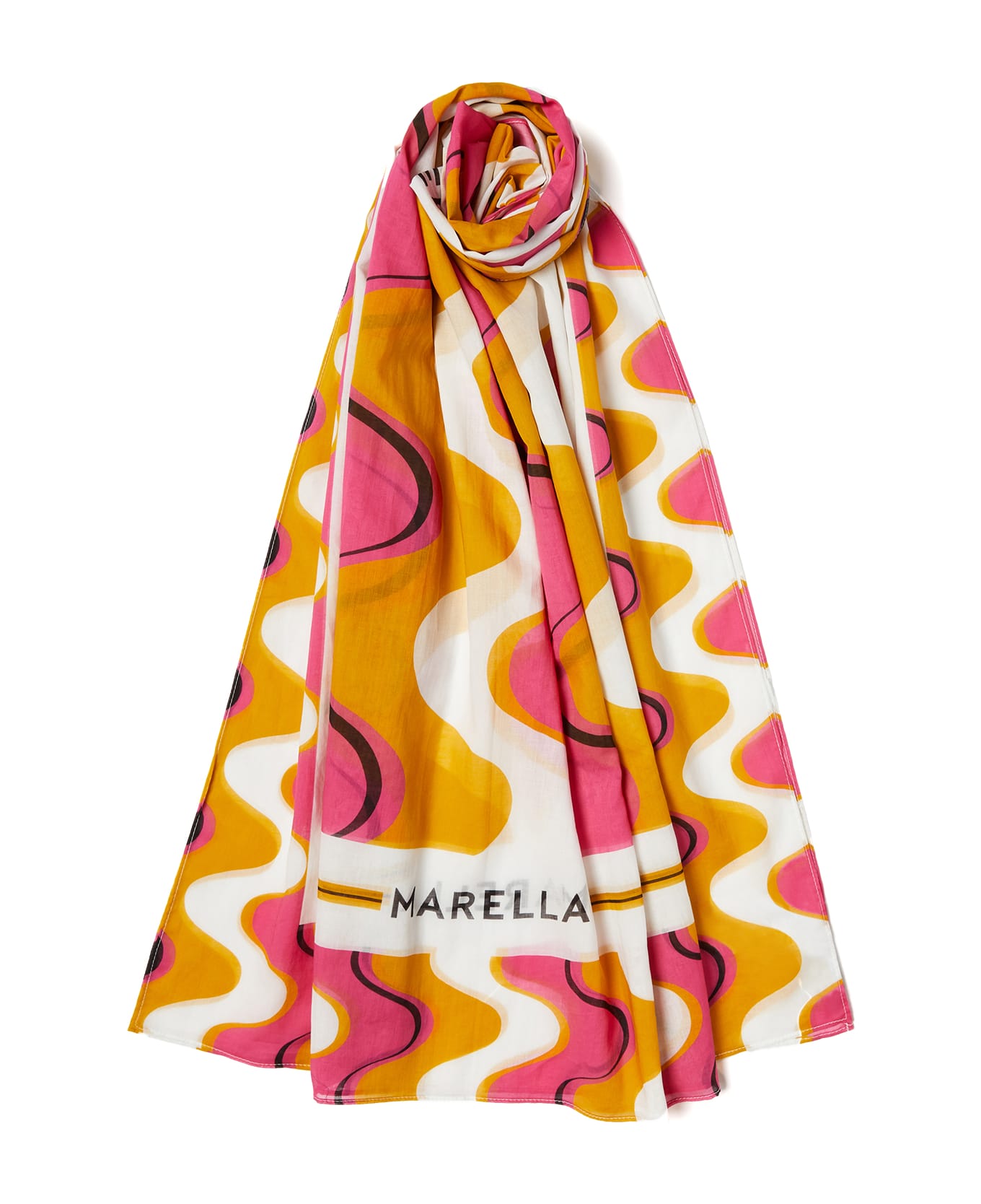 Marella Pink Orange Scarf - ROSA スカーフ＆ストール