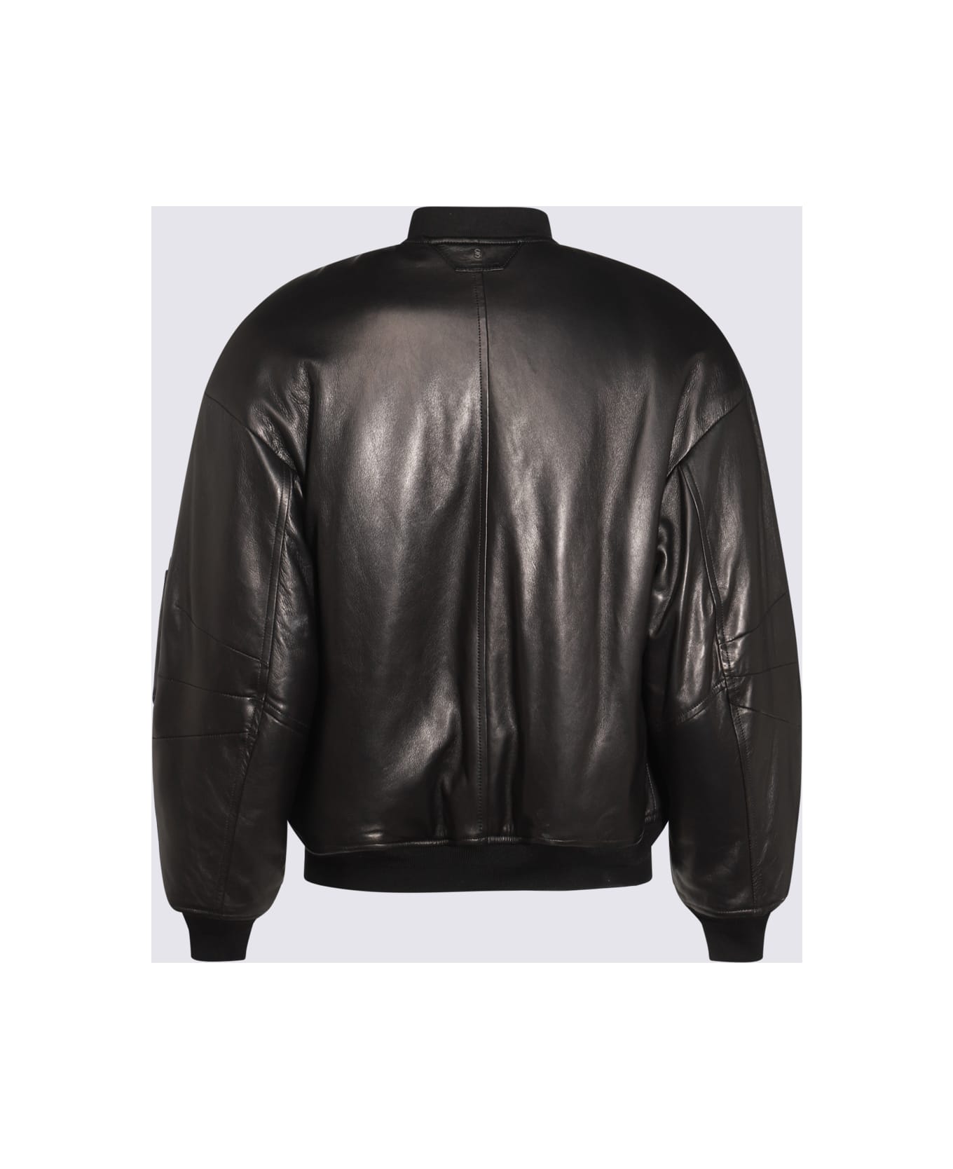 Salvatore Santoro Black Leather Jacket - Black