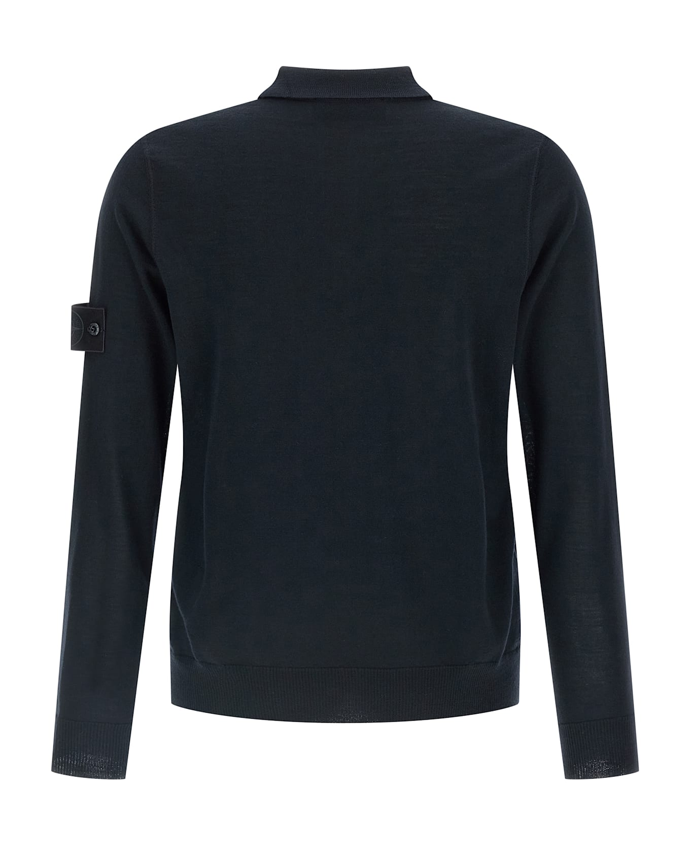 Stone Island Wool Polo Shirt - Blue