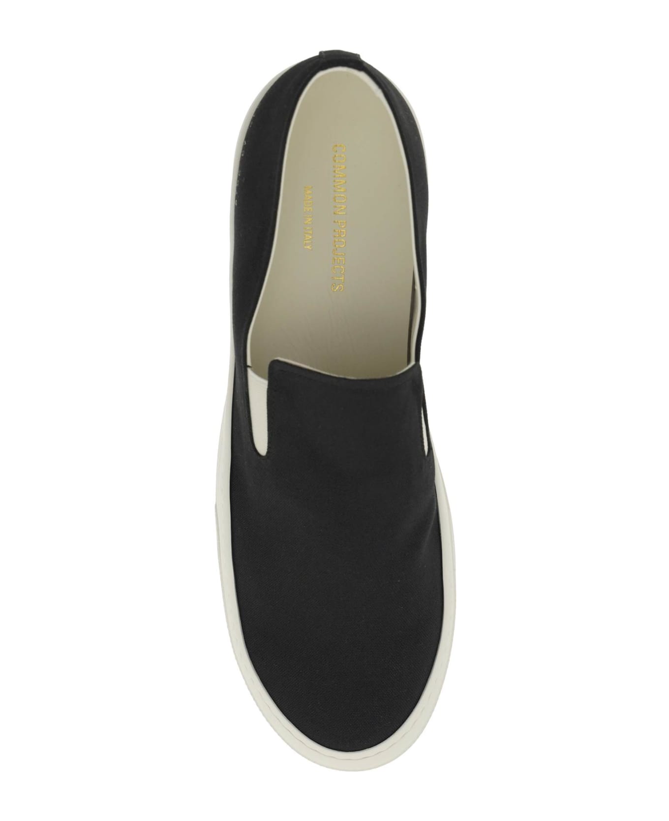 Common Projects Canvas Slip-on Sneakers - BLACK (Black)