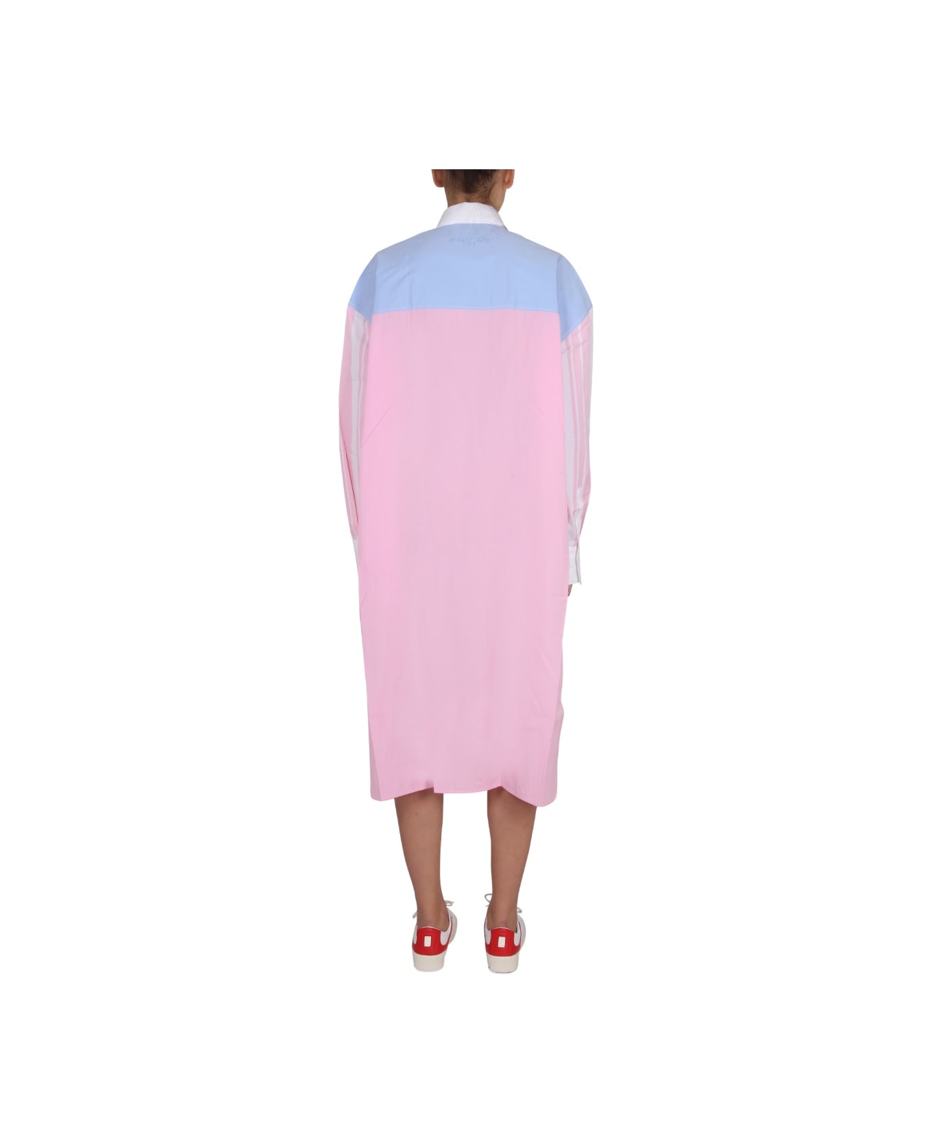 Maison Kitsuné Colorblock Shirt Dress - MULTICOLOUR