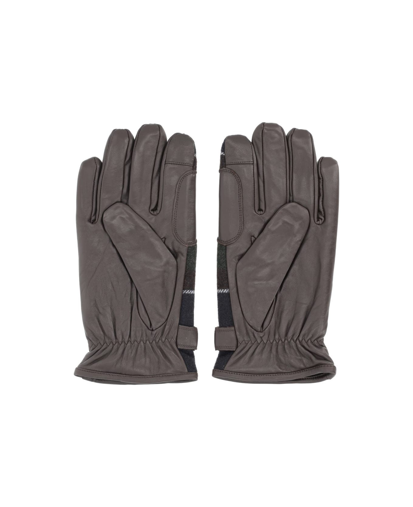 Barbour Gloves With Tartan Pattern - GREEN