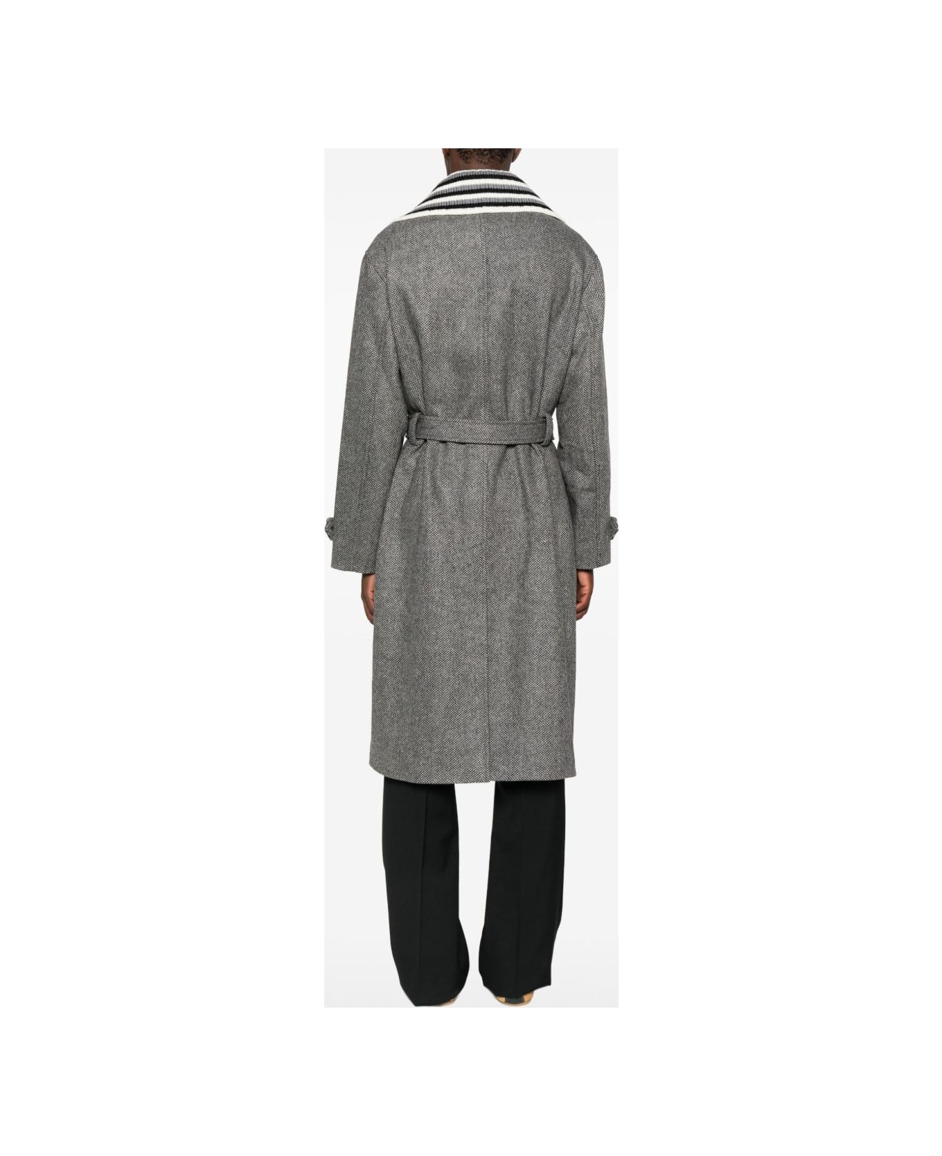 Drôle de Monsieur Belt Coat - Grey