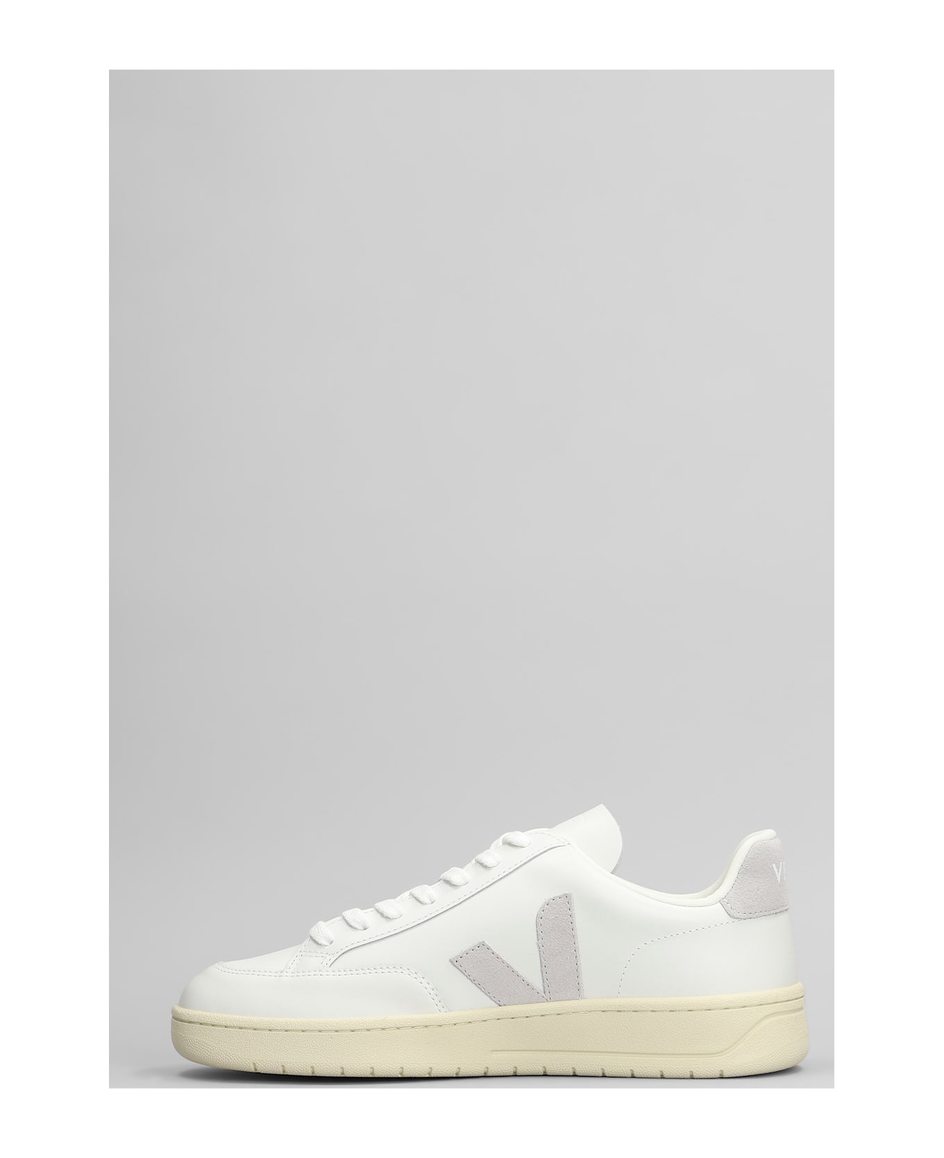 Veja V-12 Sneakers In White Leather - white