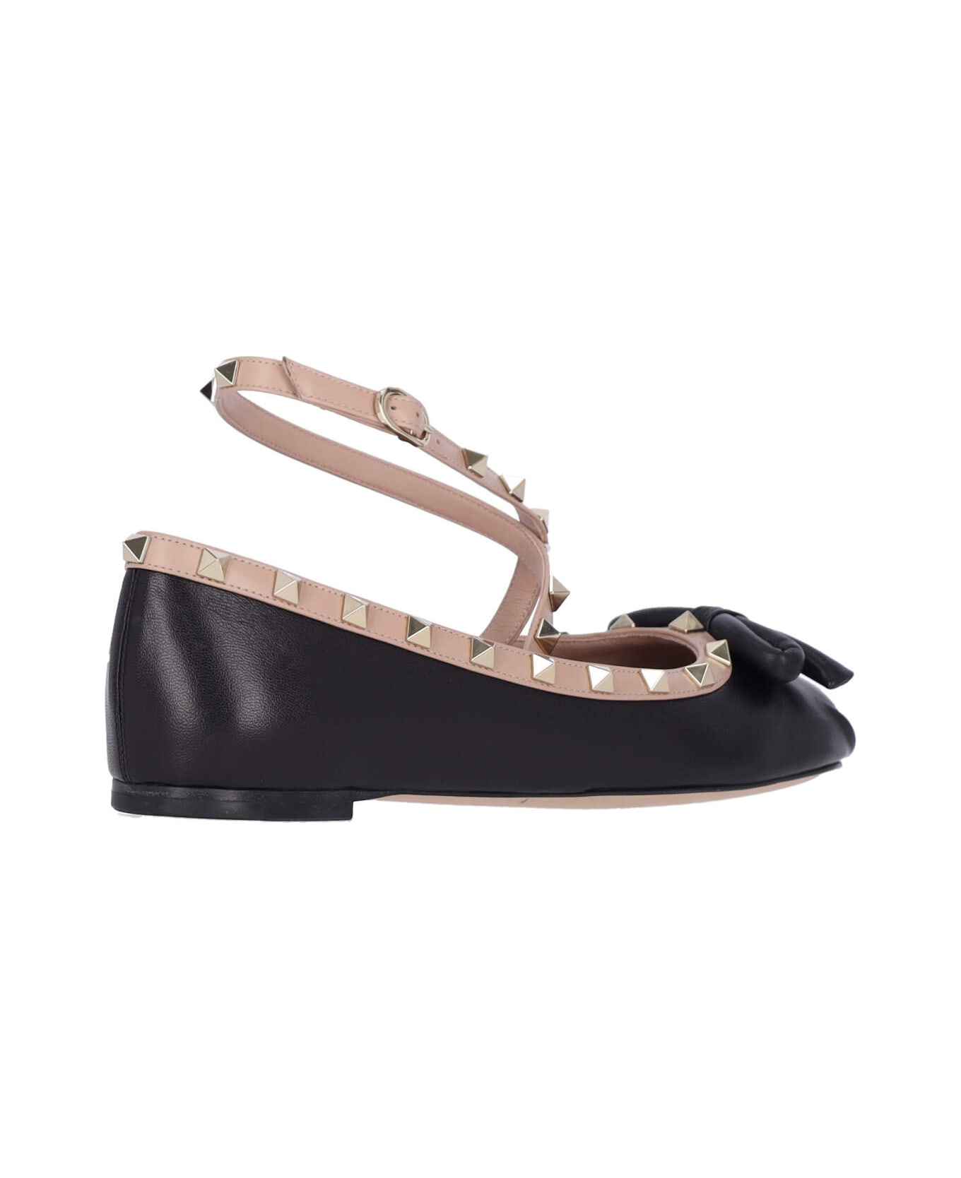 Valentino Garavani "rockstud" Ballet Flats - Black  
