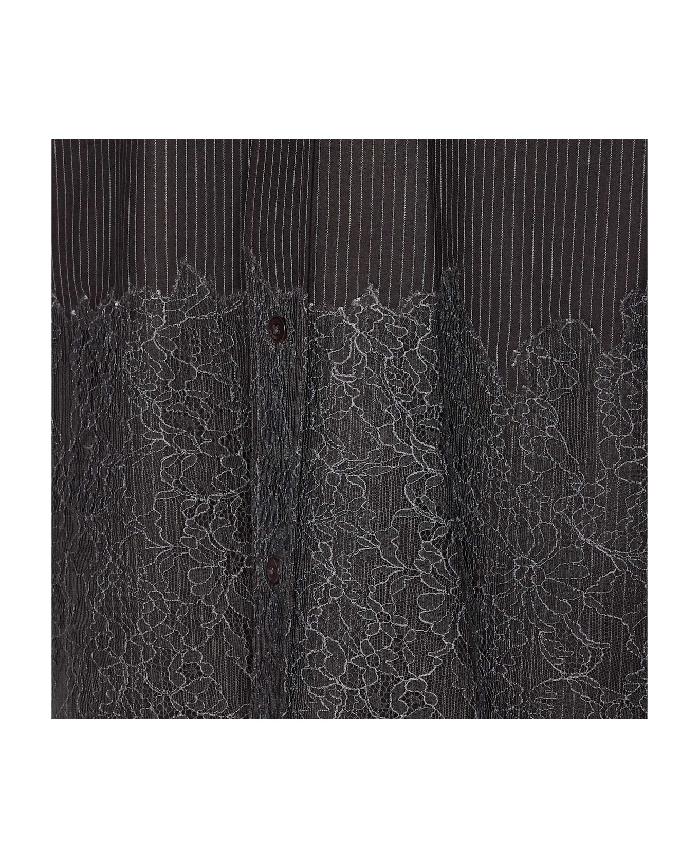 Fendi Pinstriped Wool Shirt