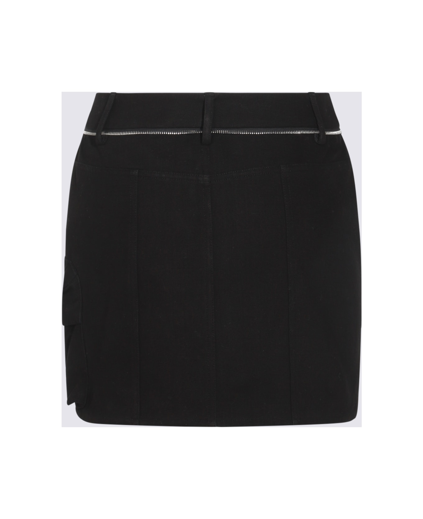 Moncler Black Cotton Mini Skirt - Black