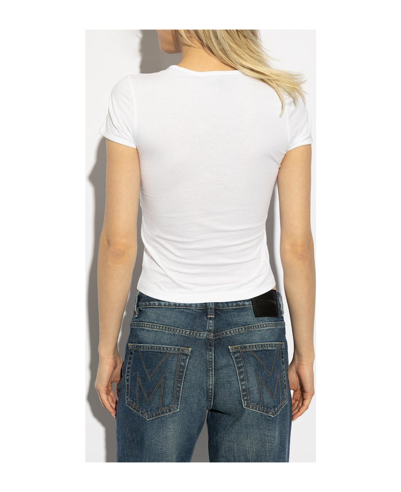 Marc Jacobs Charm Logo Shrunken T-shirt - White