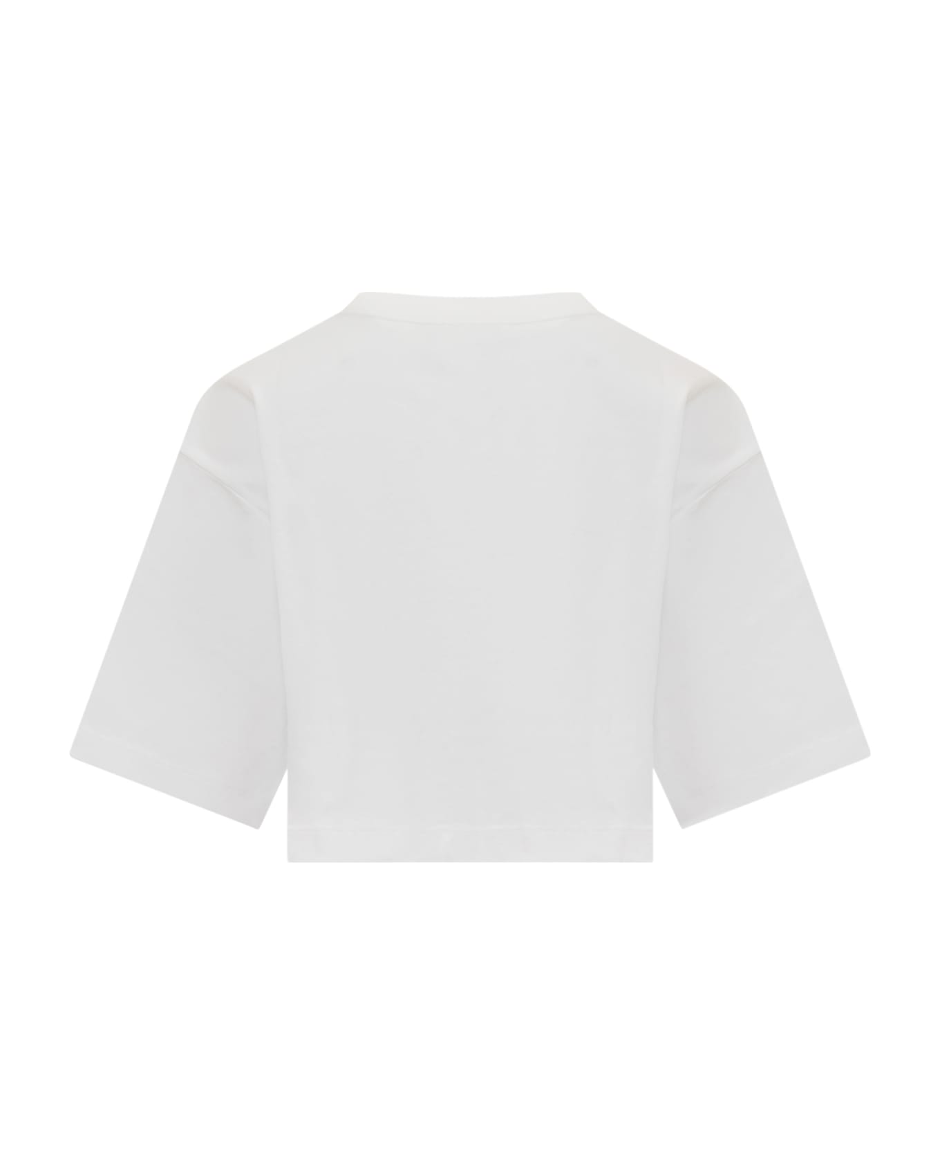 Dolce & Gabbana Cropped Logo T-shirt - White