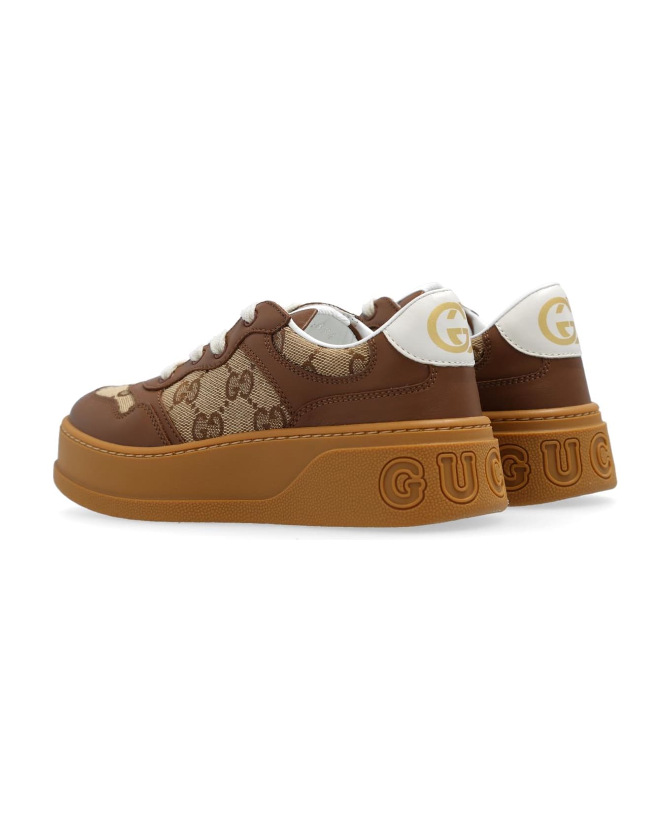 Gucci Kids Platform Sneakers - Marrone