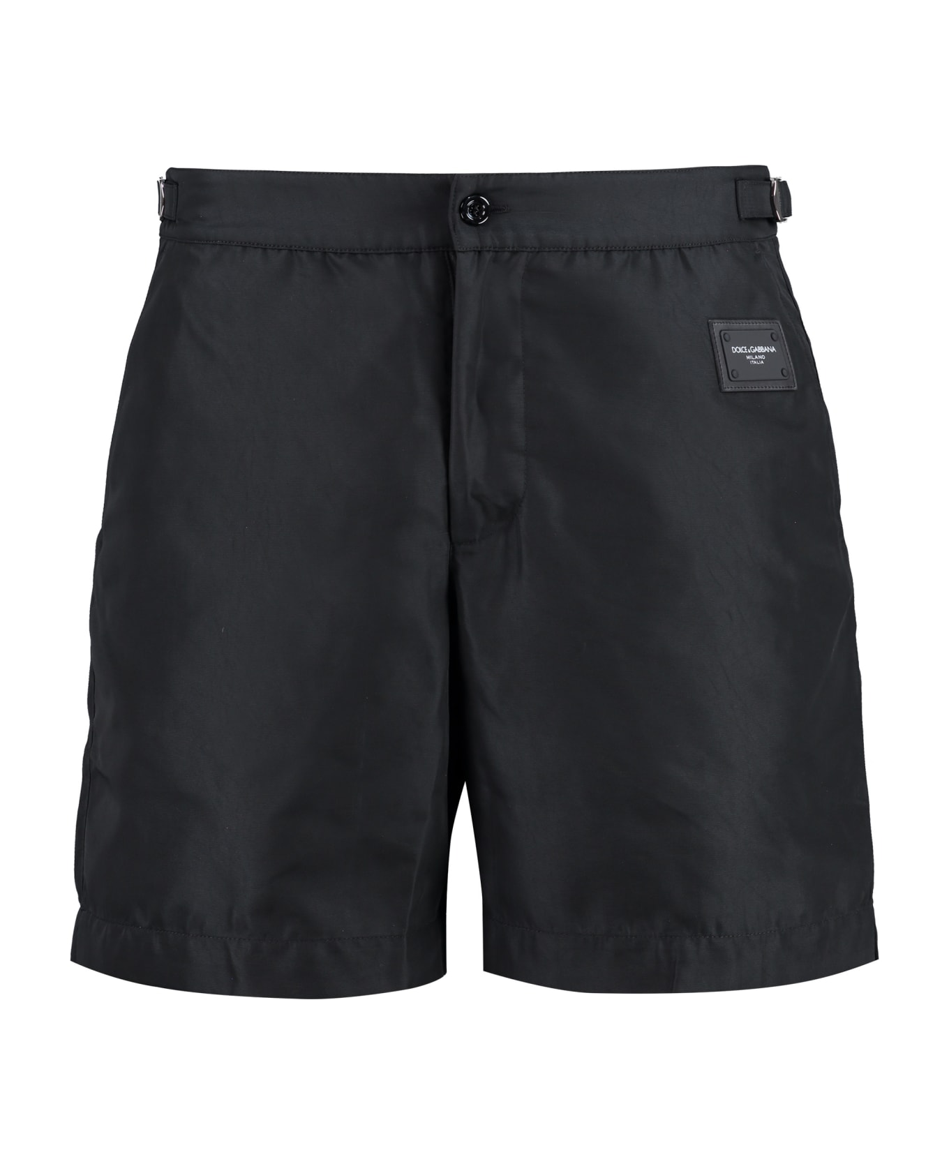 Dolce & Gabbana Techno Nylon Swim Shorts - Black