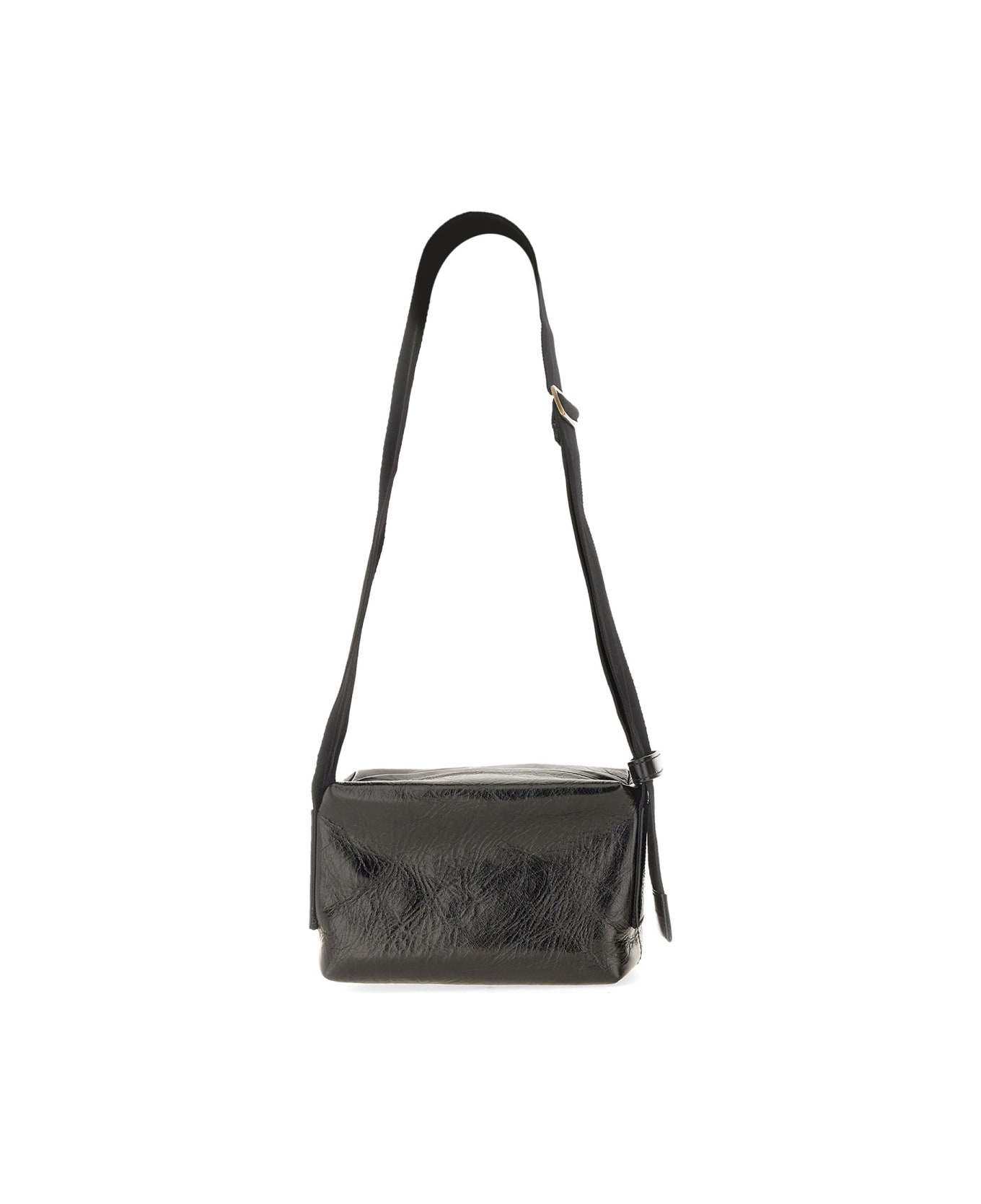 Uma Wang Leather Shoulder Bag - BLACK ショルダーバッグ