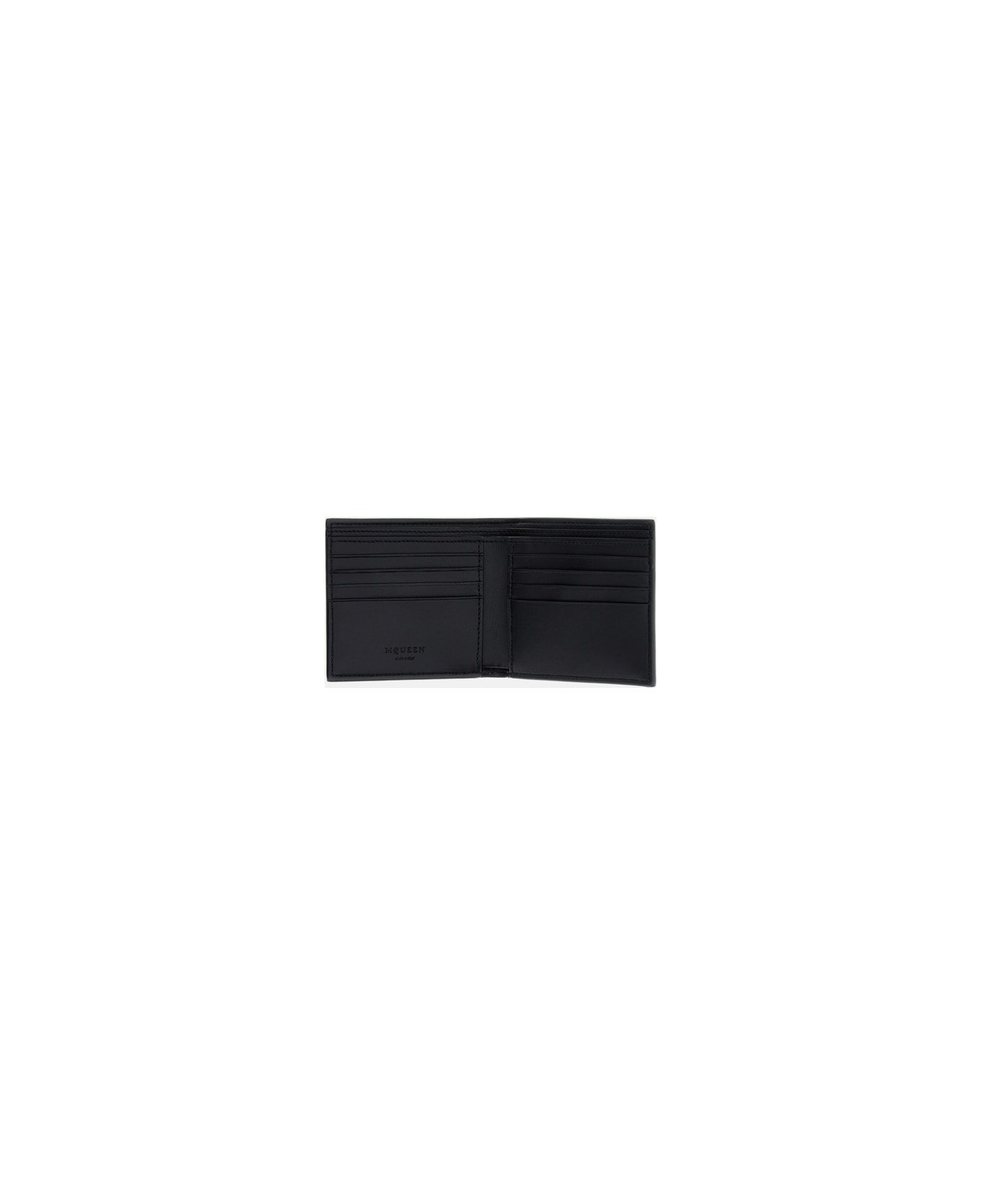 Alexander McQueen Mcqueen Bi-fold Cc Wallet - Black
