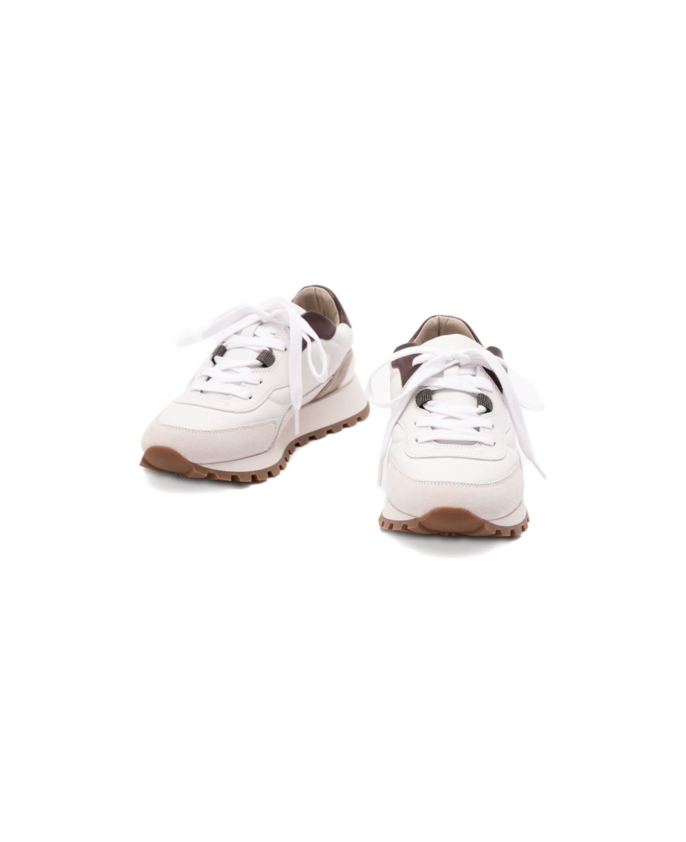 Brunello Cucinelli Leather Sneakers - White