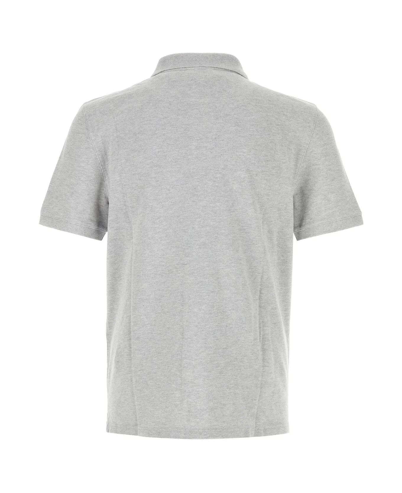 Maison Kitsuné Grey Piquet Polo Shirt - GREY