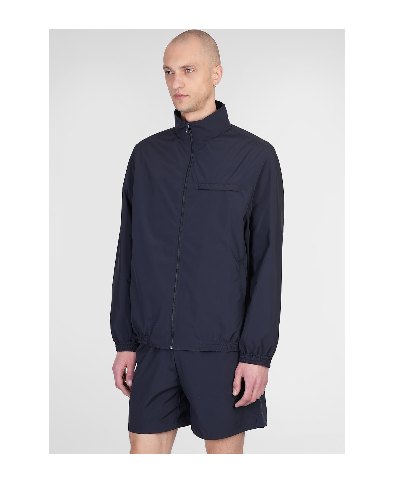 Lanvin Casual Jacket In Blue Polyester - blue