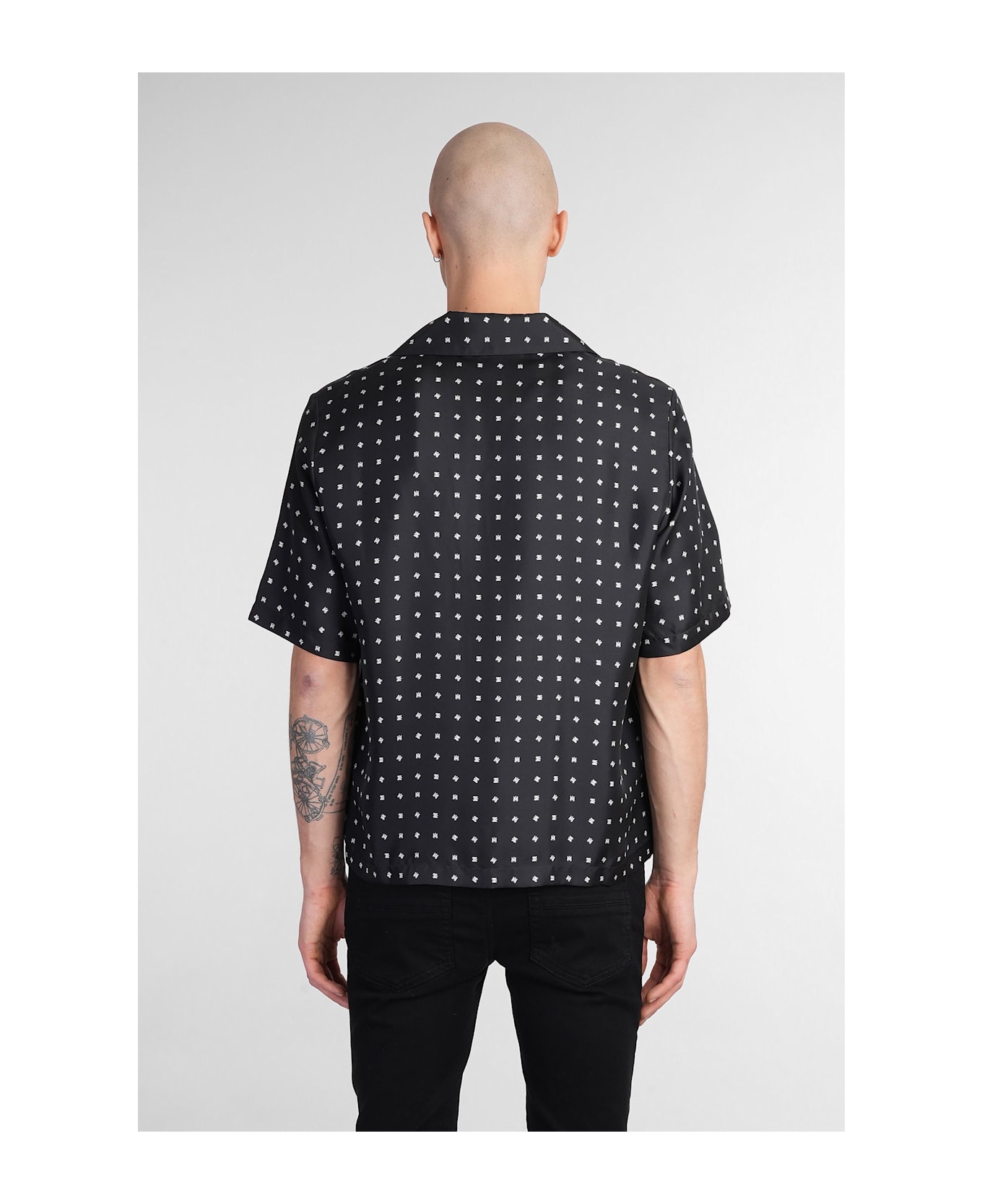 AMIRI Shirt In Black Silk - black