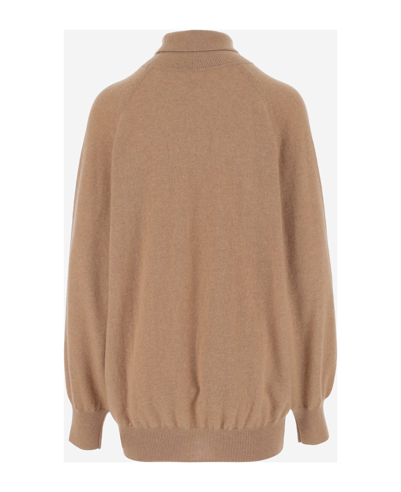 Khaite Morris Stretch Cashmere Sweater - Beige