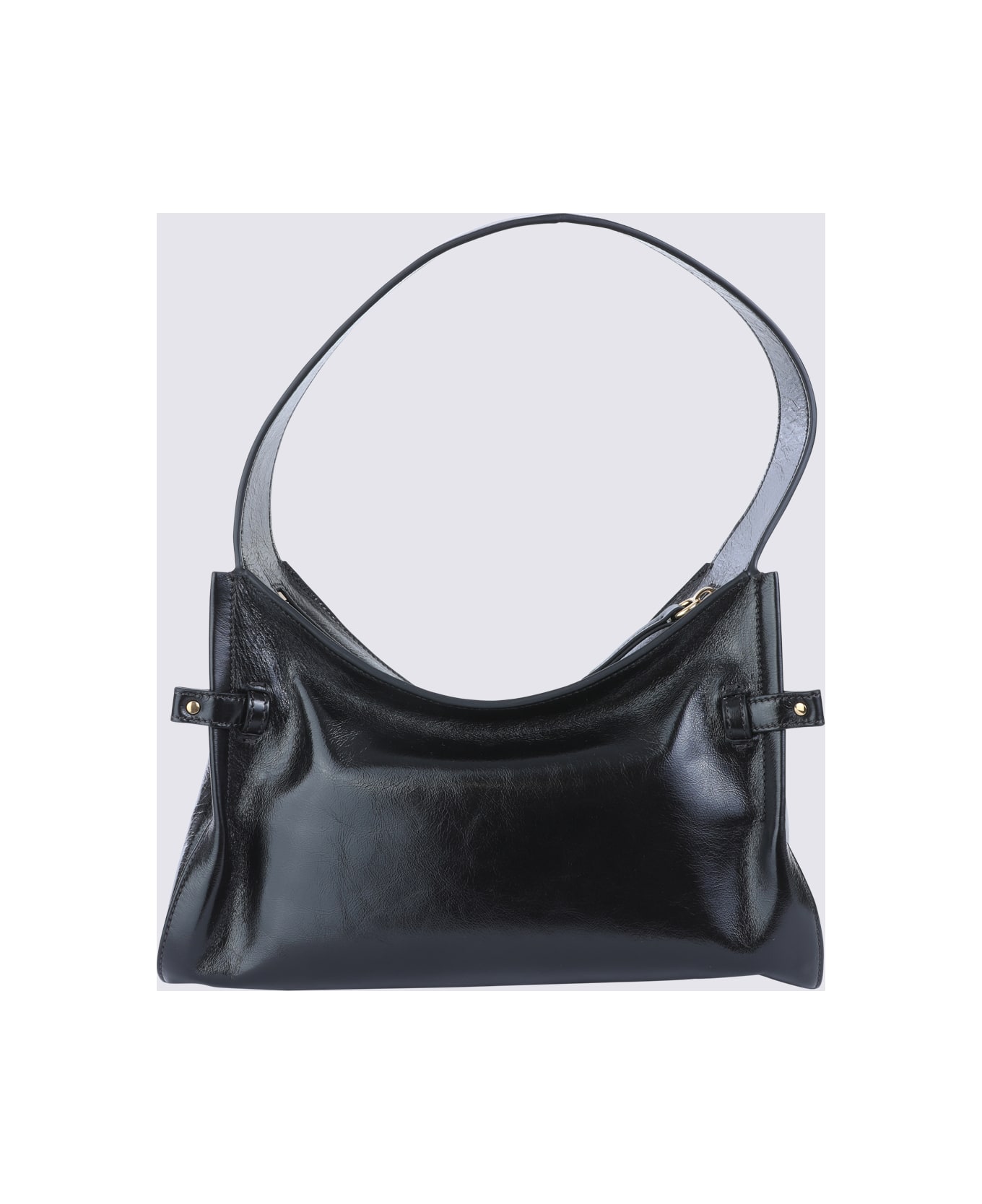Chloé Black Leather Hobo Chloe
 Charms Shoulder Bag - Black