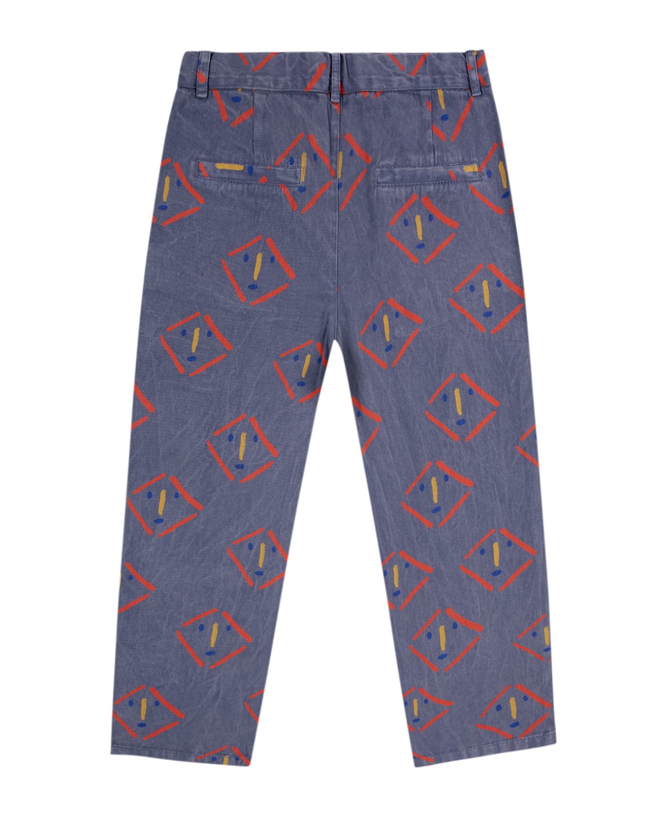 Bobo Choses Purple Trousers For Kids With Multicolor Pattern - Violet