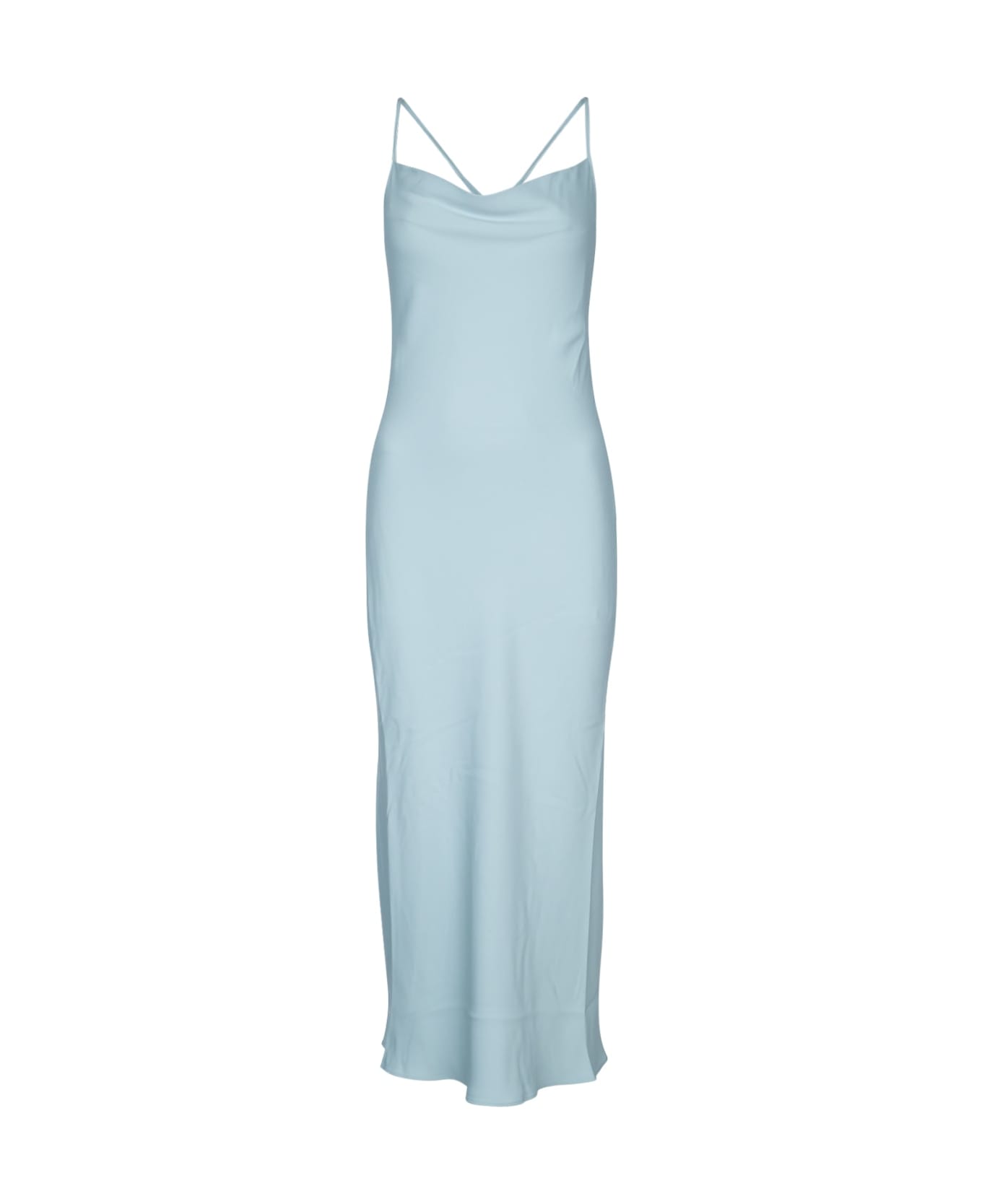 Calvin Klein Crepe Low Back Drape Dress - ETHER
