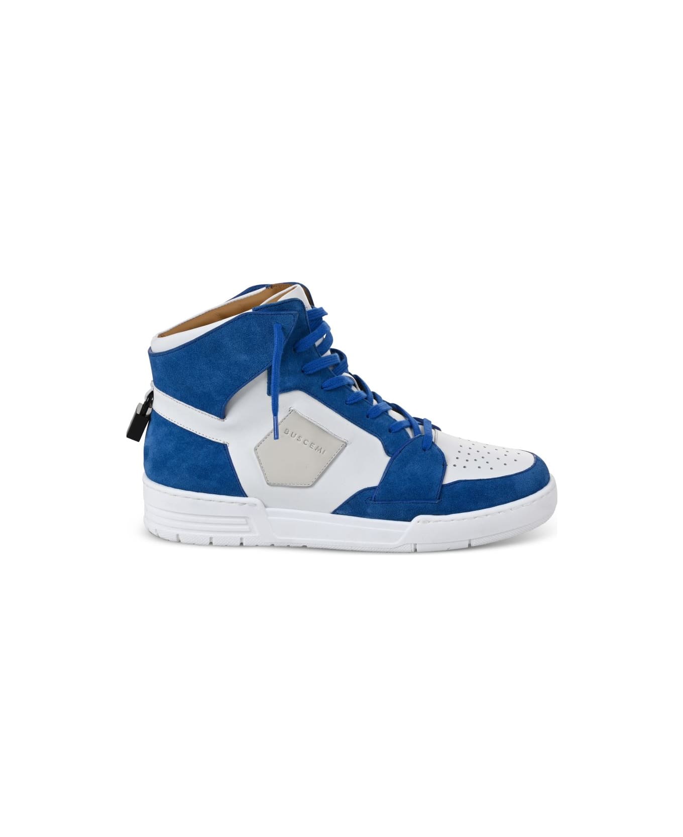 Buscemi Calf Leather Shoes White+blue - WHITE+BLUE