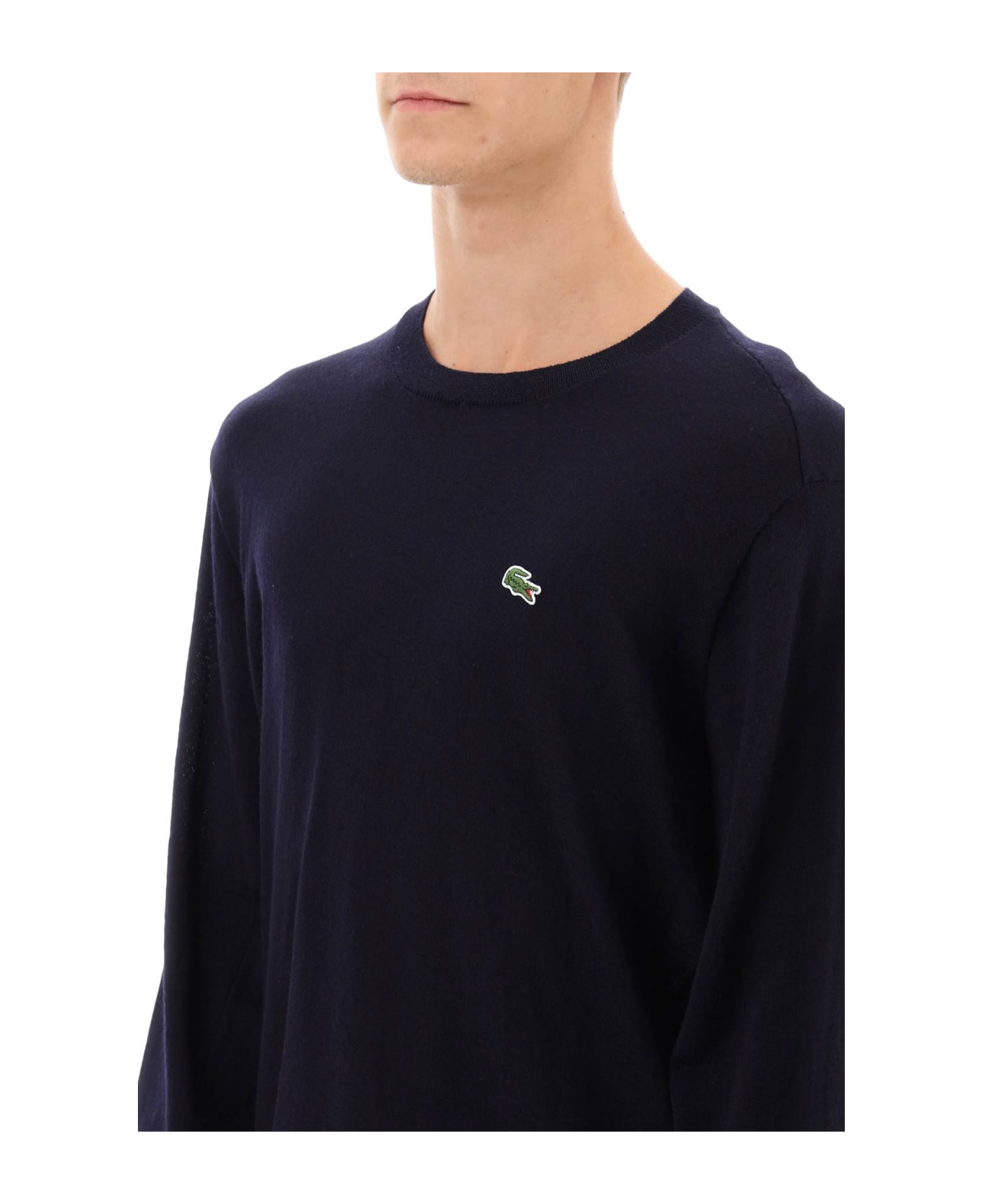 Comme des Garçons Shirt X Lacoste Bias-cut Sweater - NAVY (Blue)