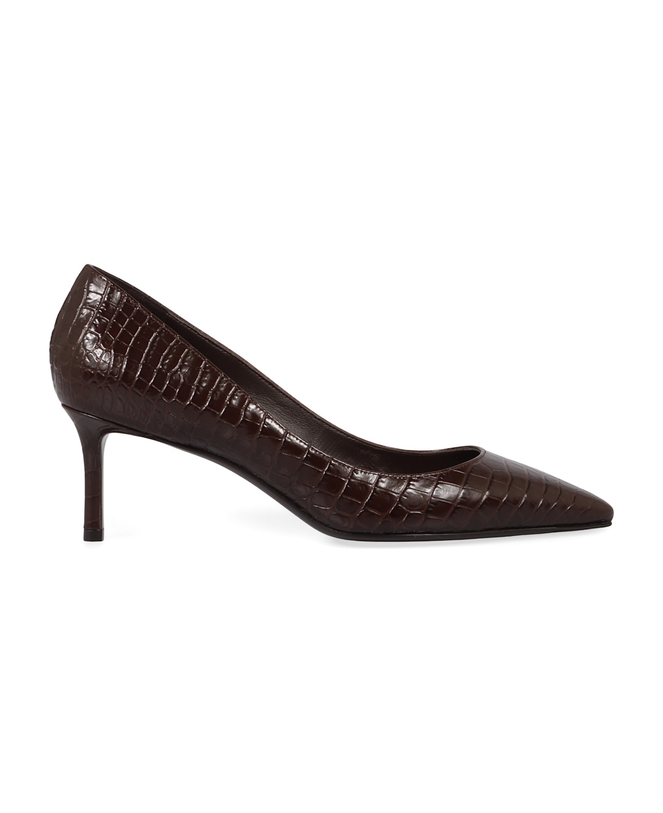 Jimmy Choo Décolleté Romy 60 In Leather - brown