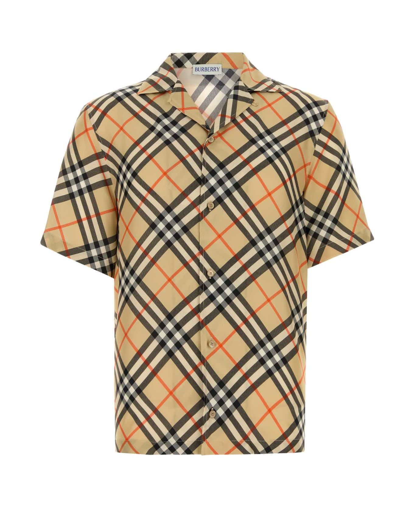 Burberry Printed Silk Shirt - SANDIPCHECK