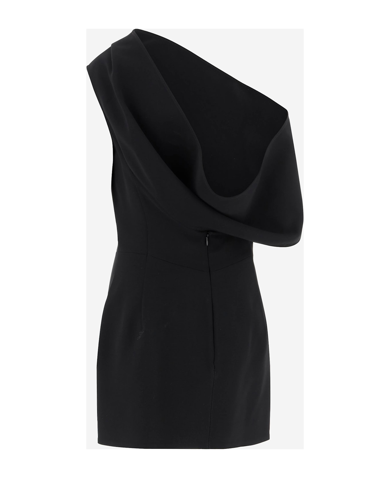 Jacquemus One-shoulder Fish Dress - BLACK