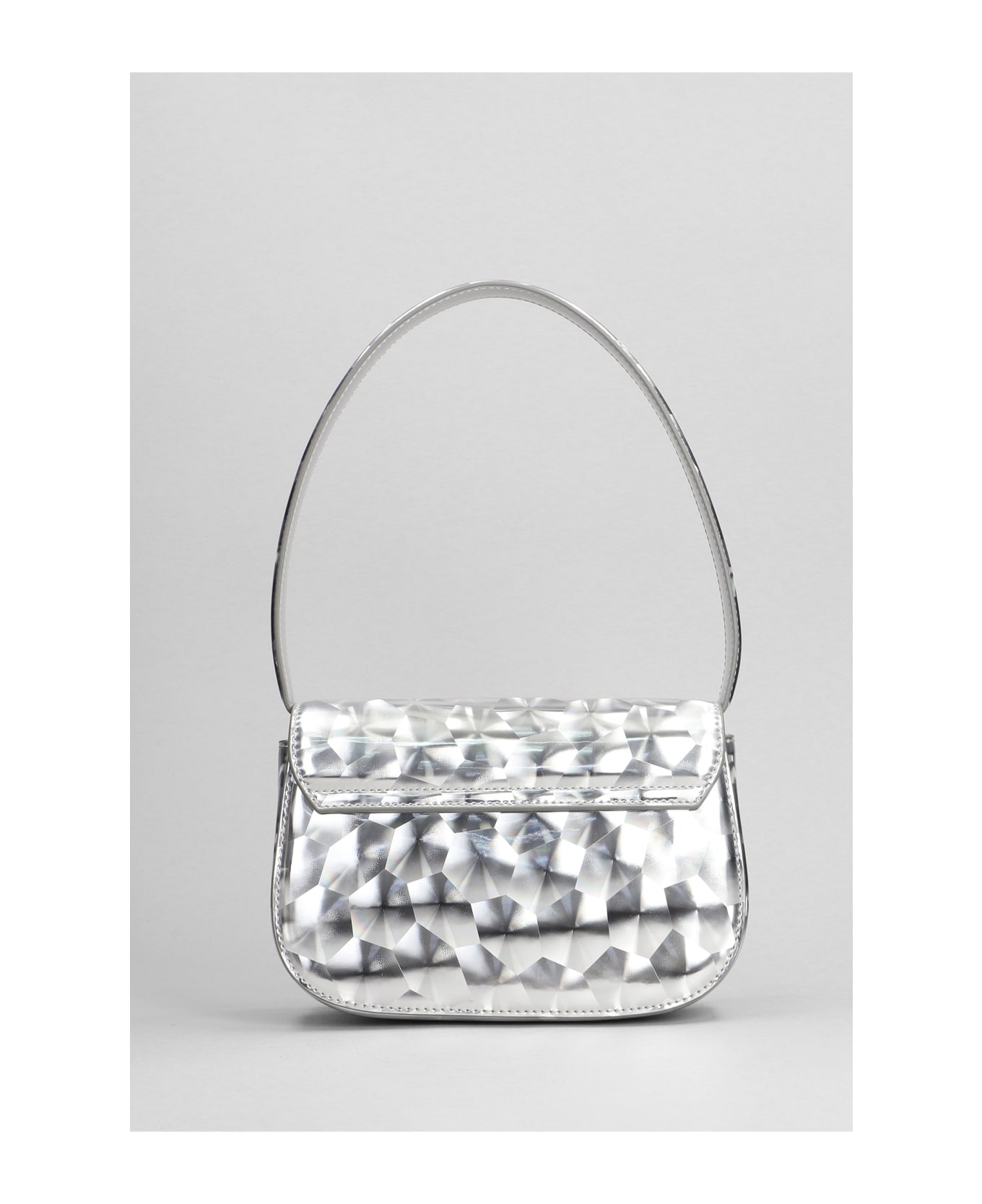 Diesel 1dr Hand Bag In Silver Polyester - H0535 ショルダーバッグ