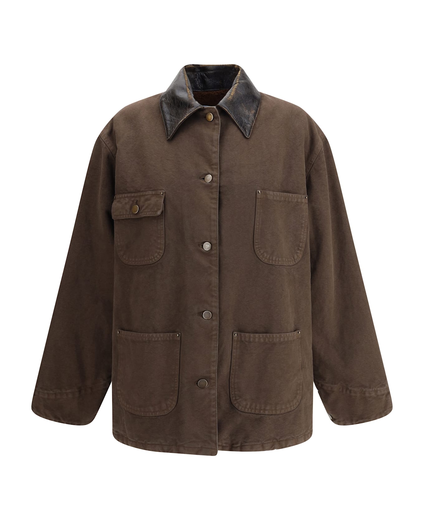Prada Cotton And Shearling Jacket