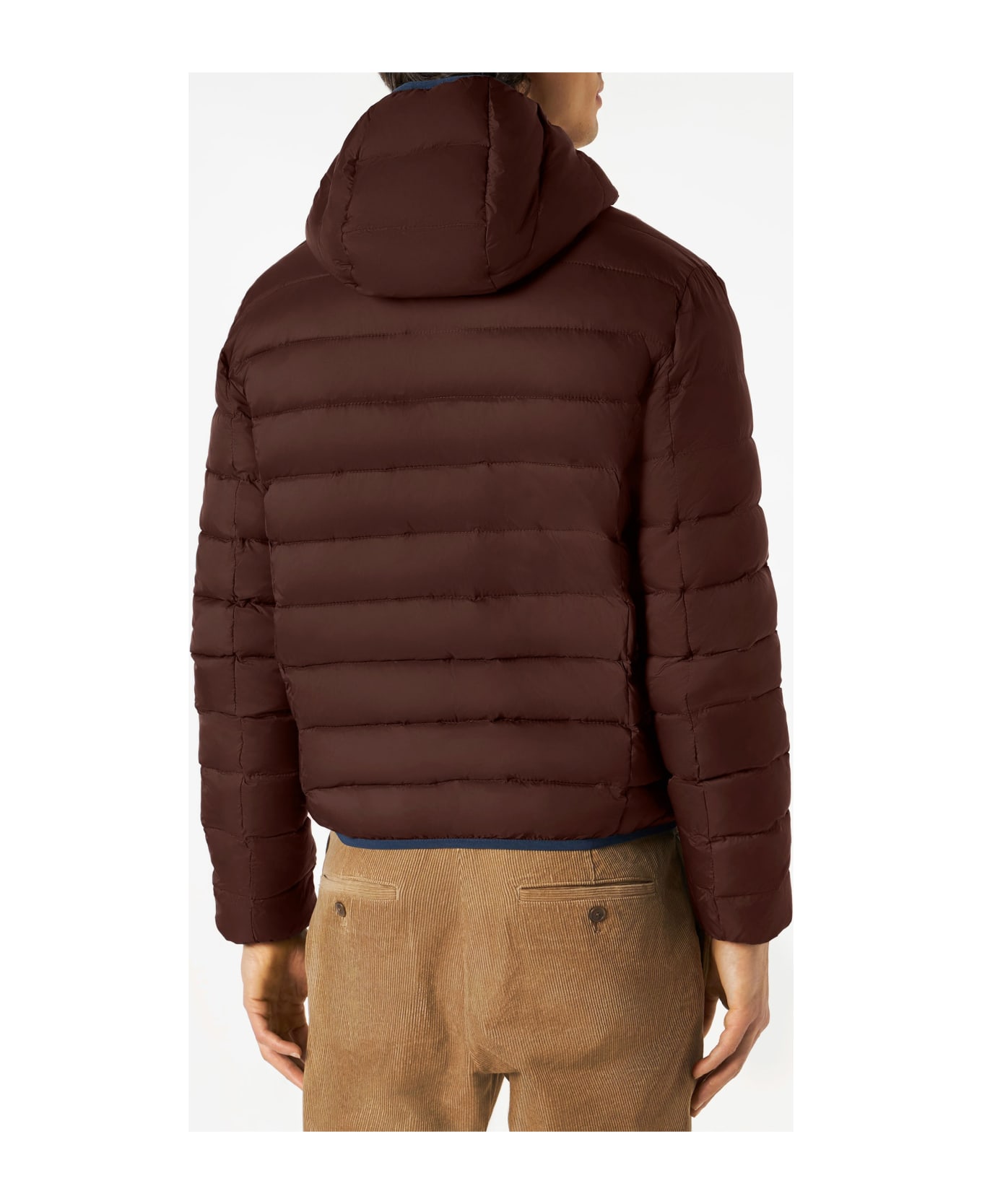 MC2 Saint Barth Man Double Face Brown Down Jacket Courchevel - BROWN