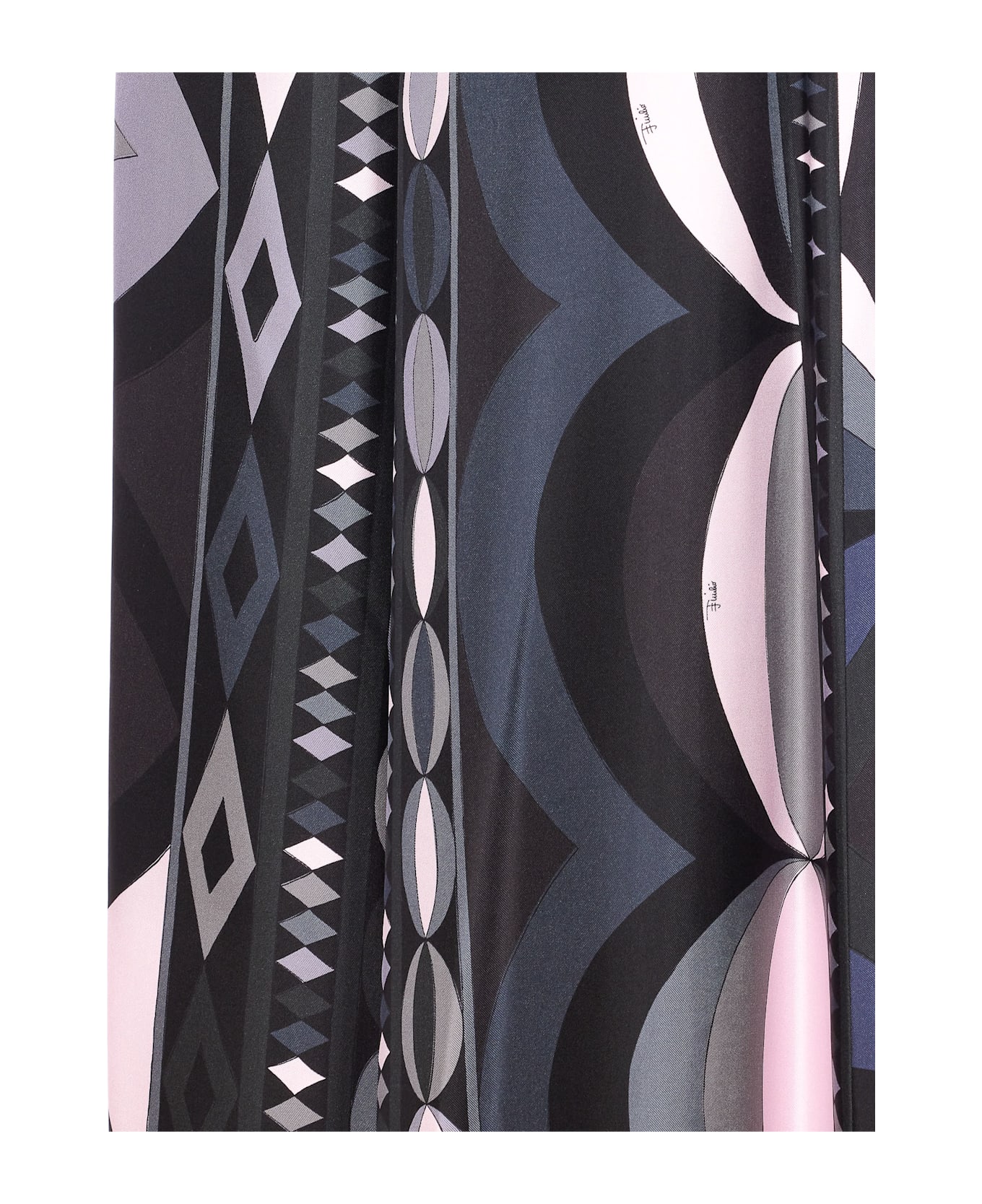 Pucci Wide Pants Pesci Print - Black