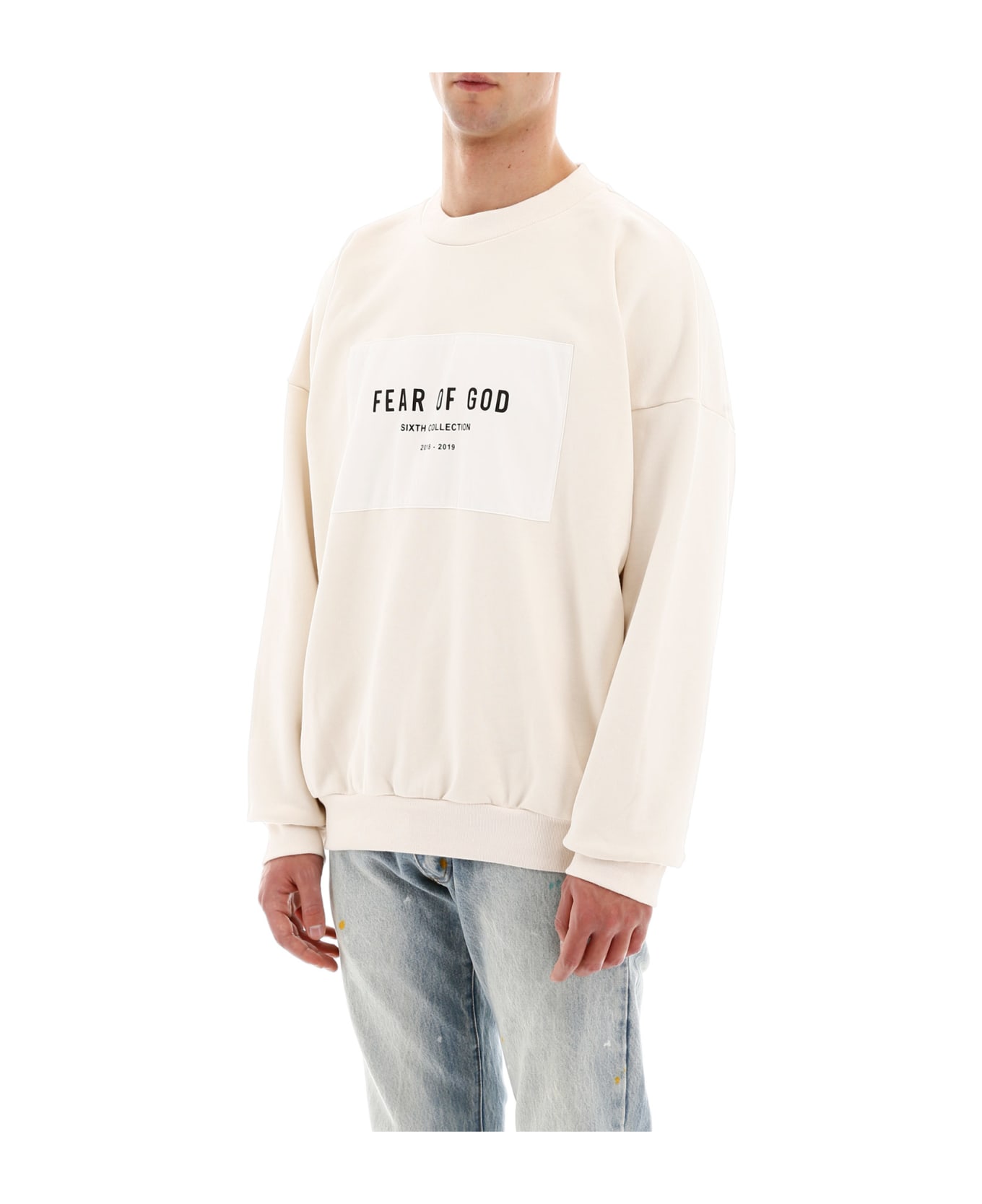 Fear of God Logo Patch Sweatshirt - CREAM CREAM (Beige)