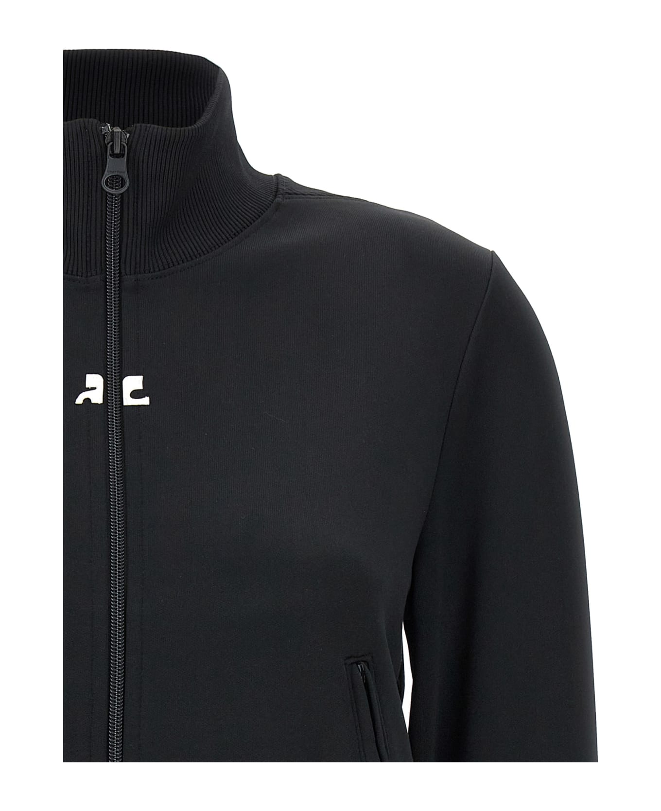Courrèges 'interlock Track' Sweatshirt - Black  