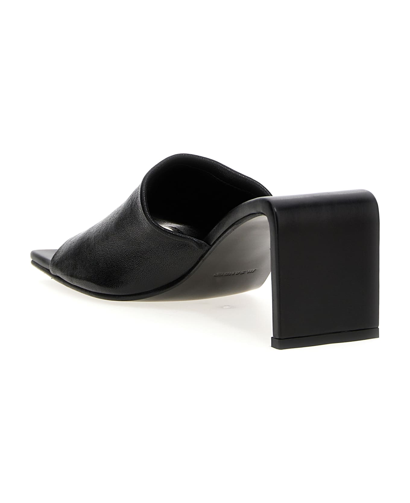 Jil Sander Sculpted Heel Sandals - Black  