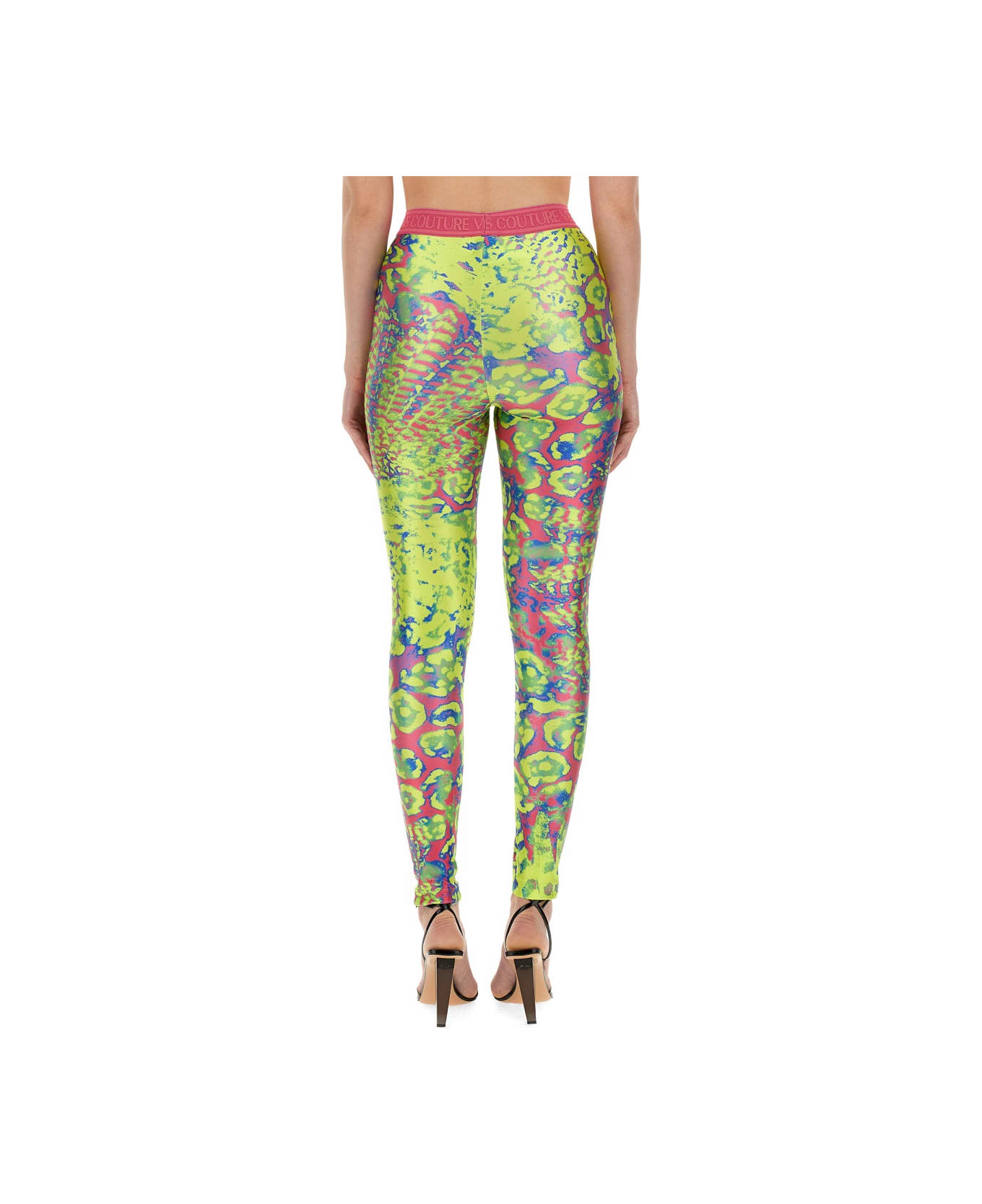 Versace Jeans Couture Leggings With Print - MULTICOLOUR