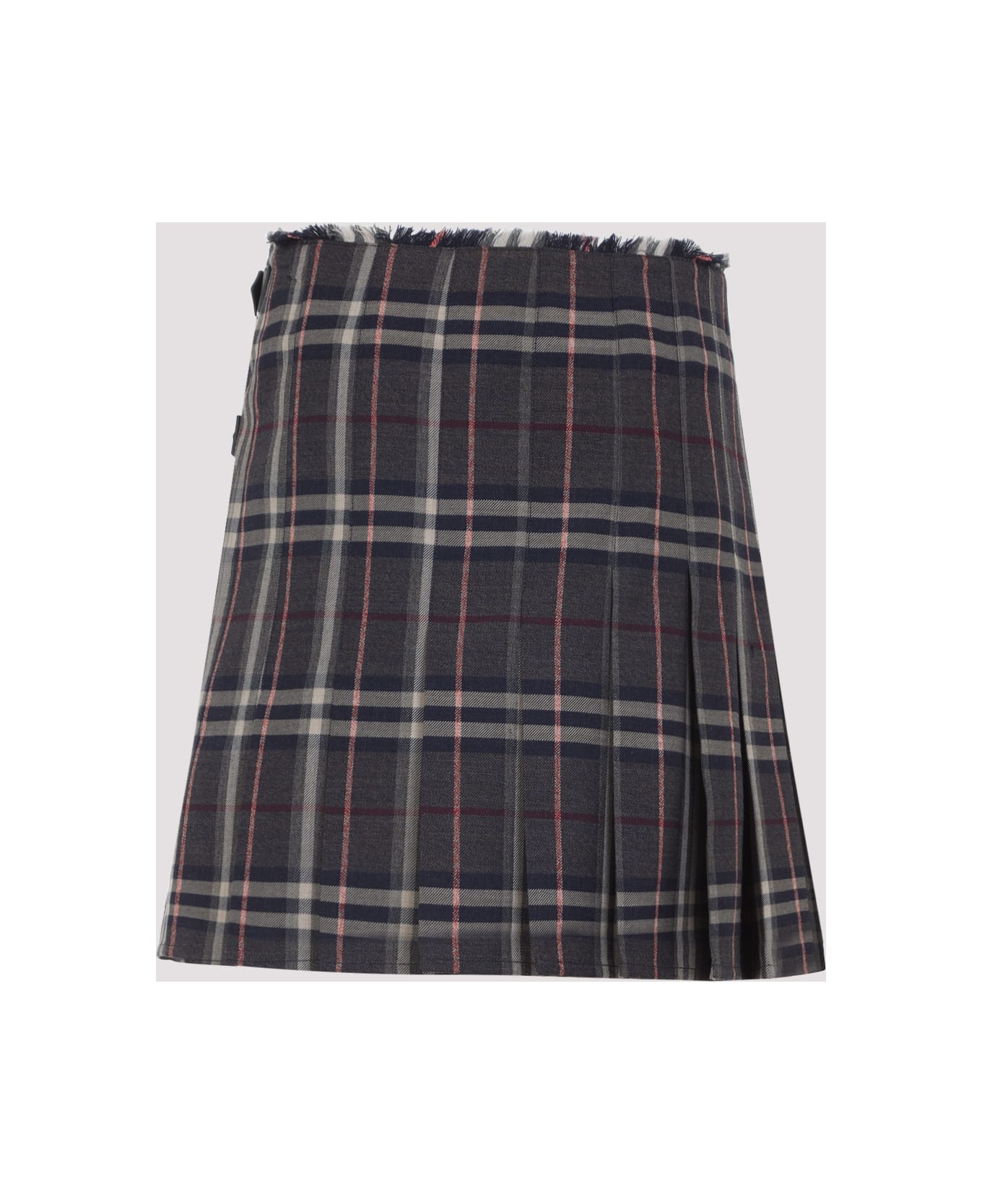 Burberry Check Mini Skirt - Fig Bk Amethyst