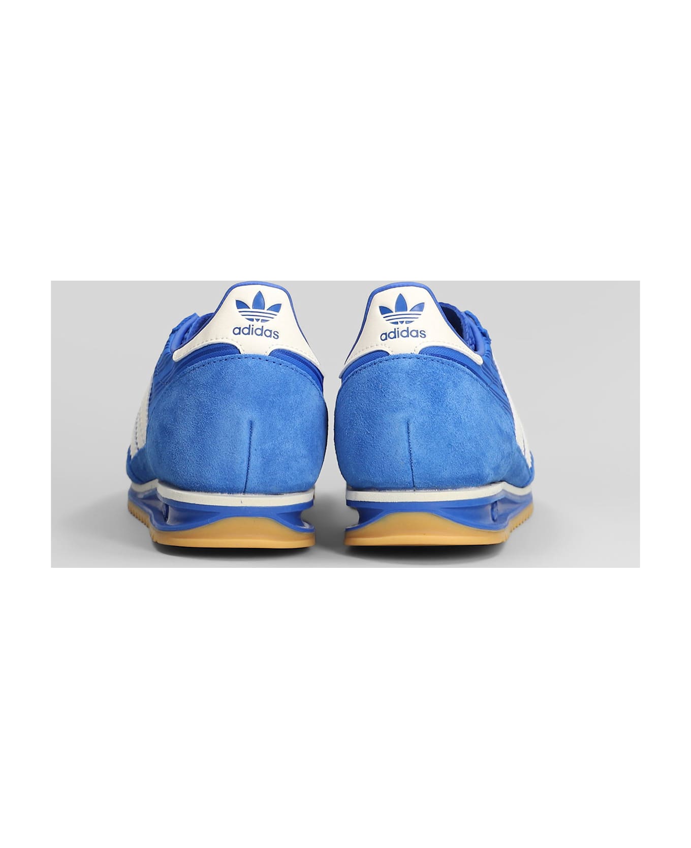 Adidas Sl 72 Og Sneakers In Blue Suede And Fabric - blue