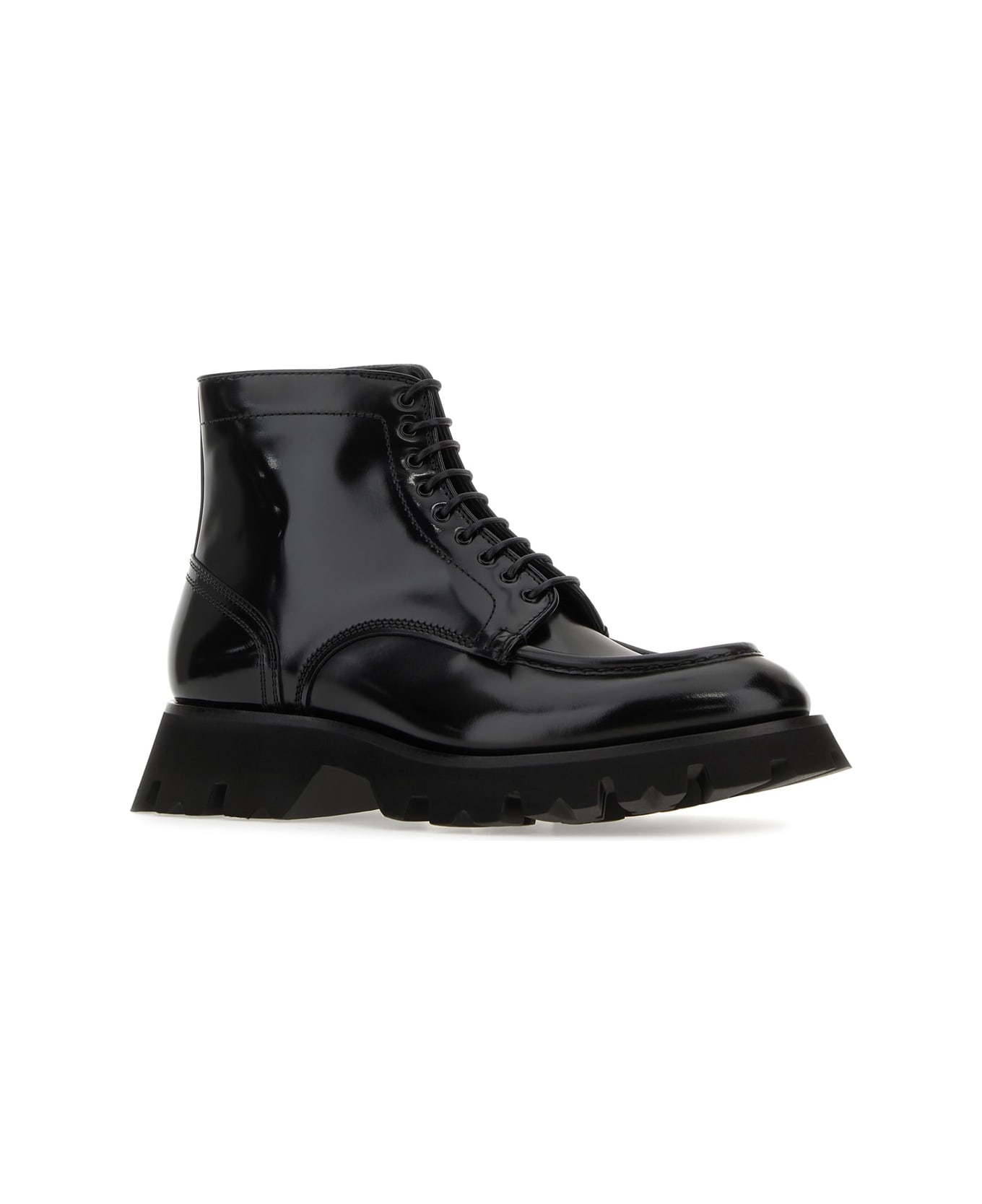 Santoni Scarpa Stringata - BLACK