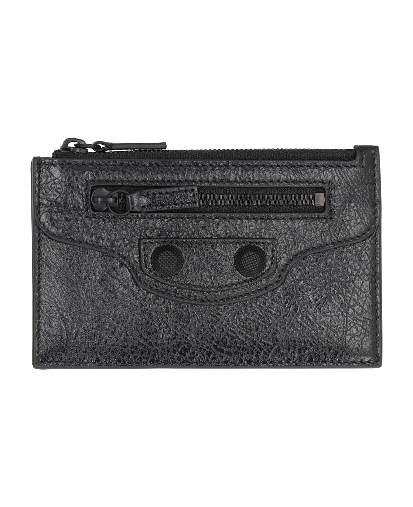 Balenciaga Le Cagole Leather Card Holder - black