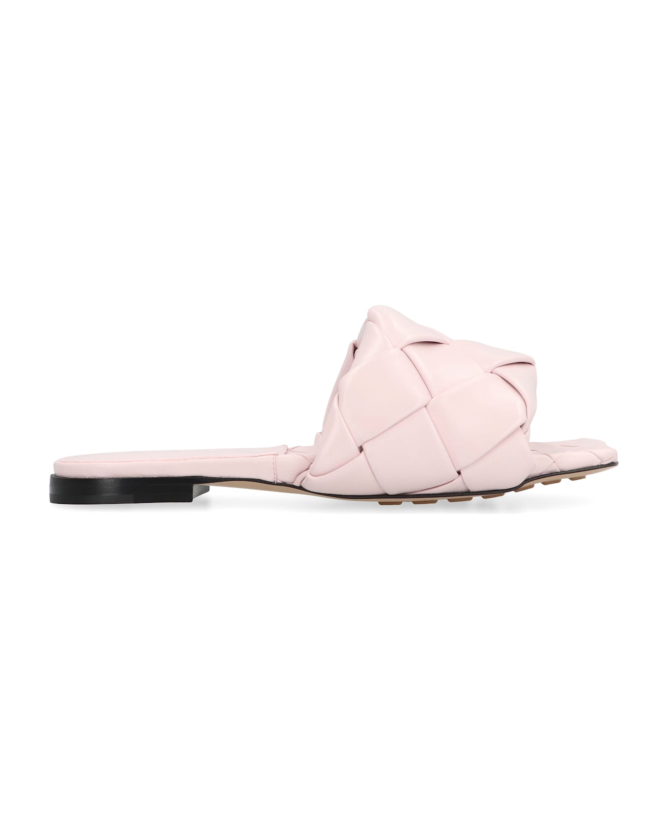 Bottega Veneta The Lido Leather Flat Sandals - Pink