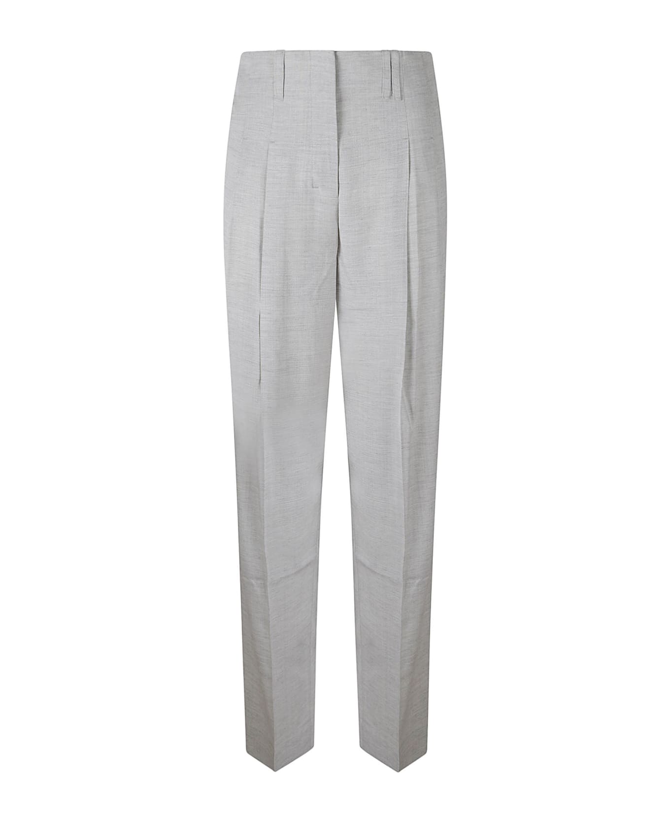 Jacquemus Pleat Detail Plain Trousers - Light Grey