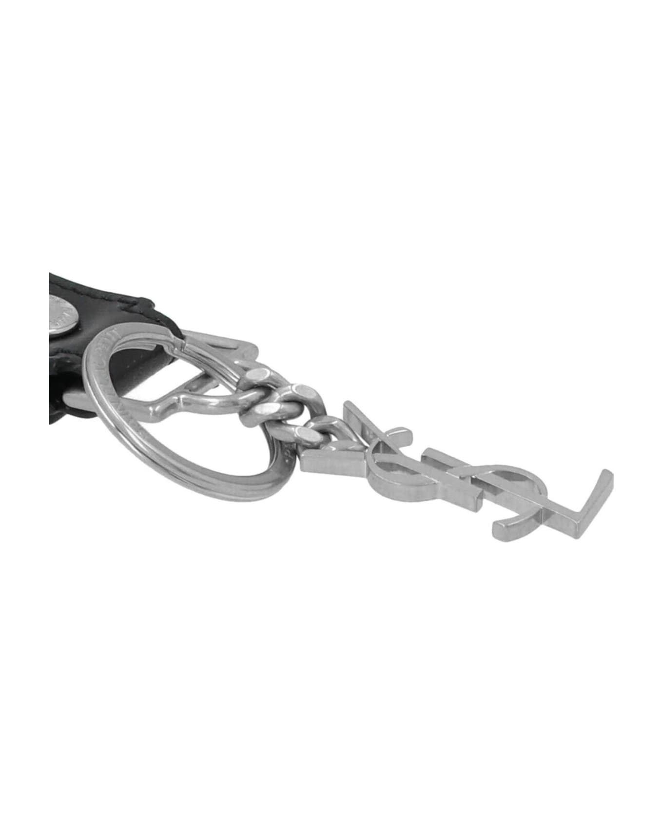 Saint Laurent Cassandre Keychain - Nero