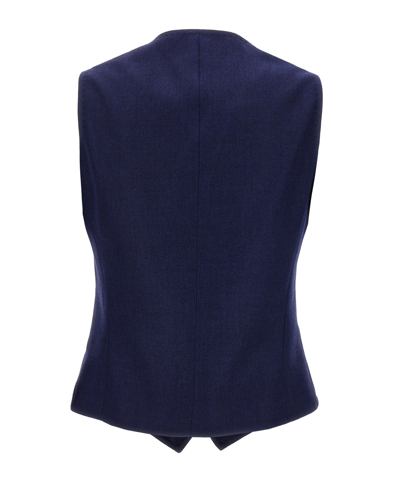 Kiton Silk Cashmere Vest - Blue
